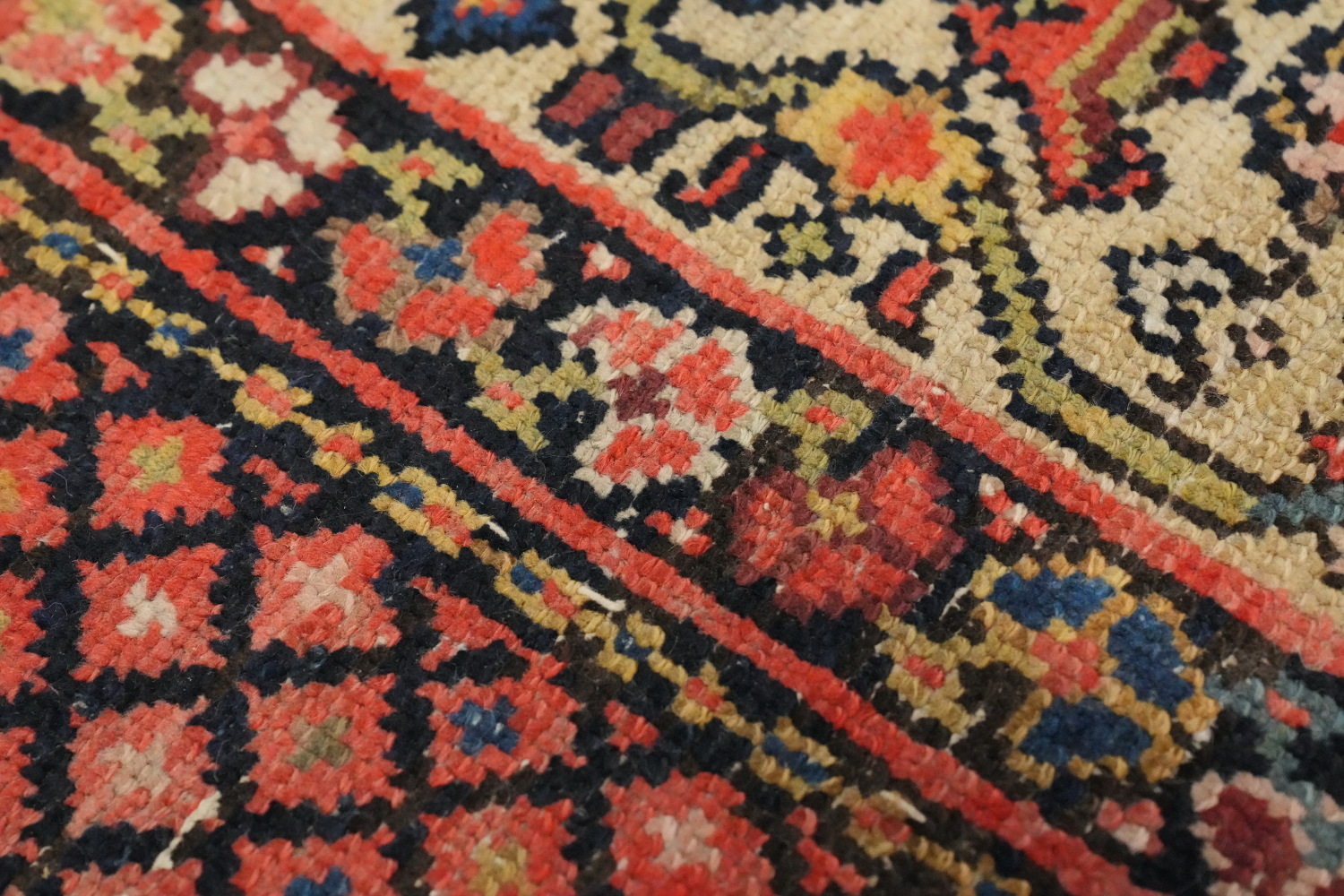 Antique Vegetable Dye Malayer Persian Area Rug 5x13