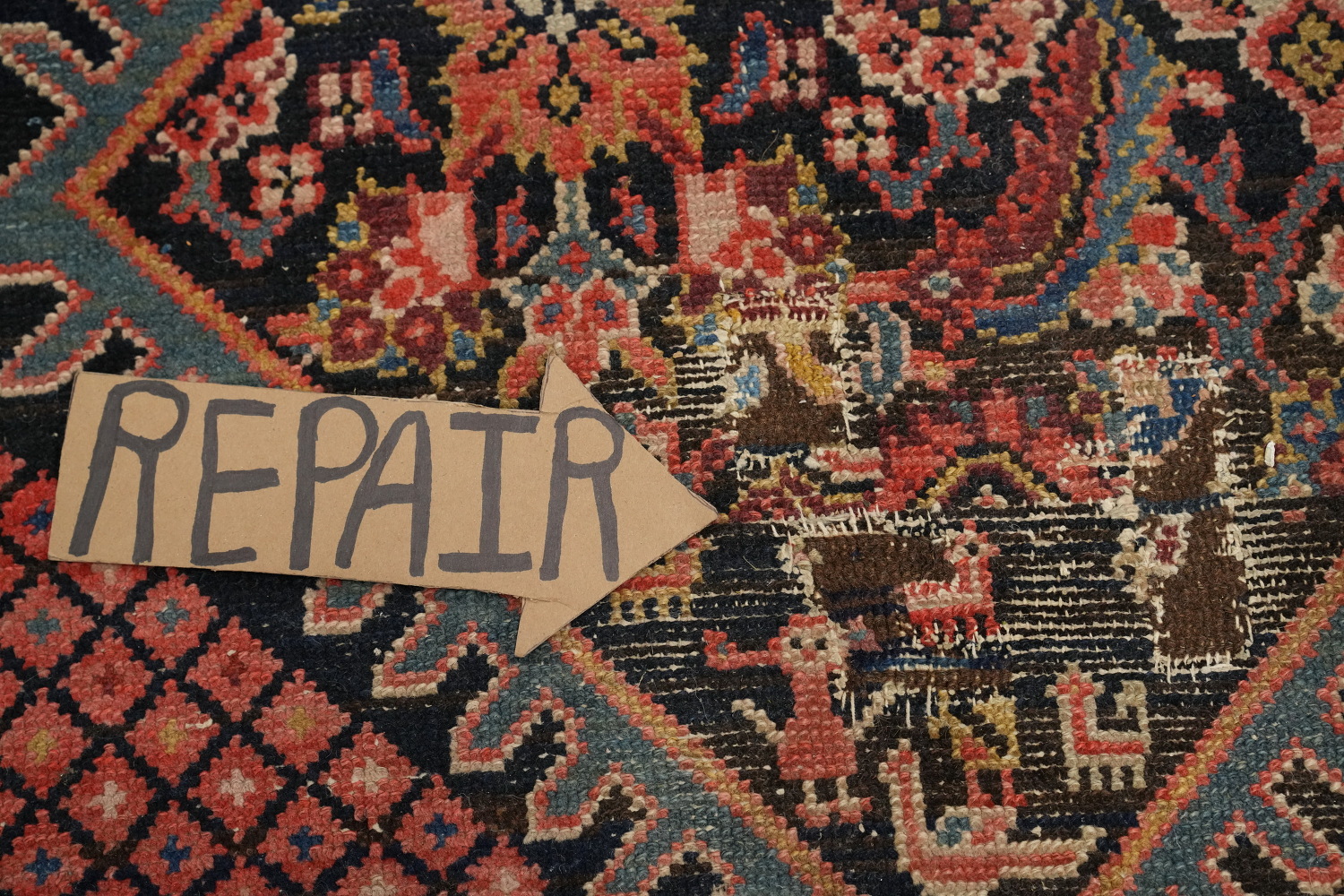 Antique Vegetable Dye Malayer Persian Area Rug 5x13