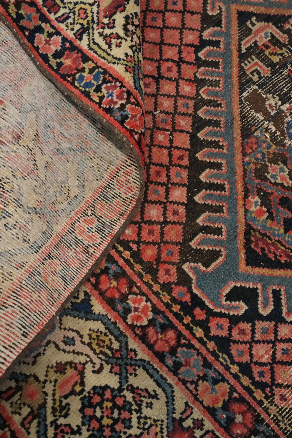 Antique Vegetable Dye Malayer Persian Area Rug 5x13