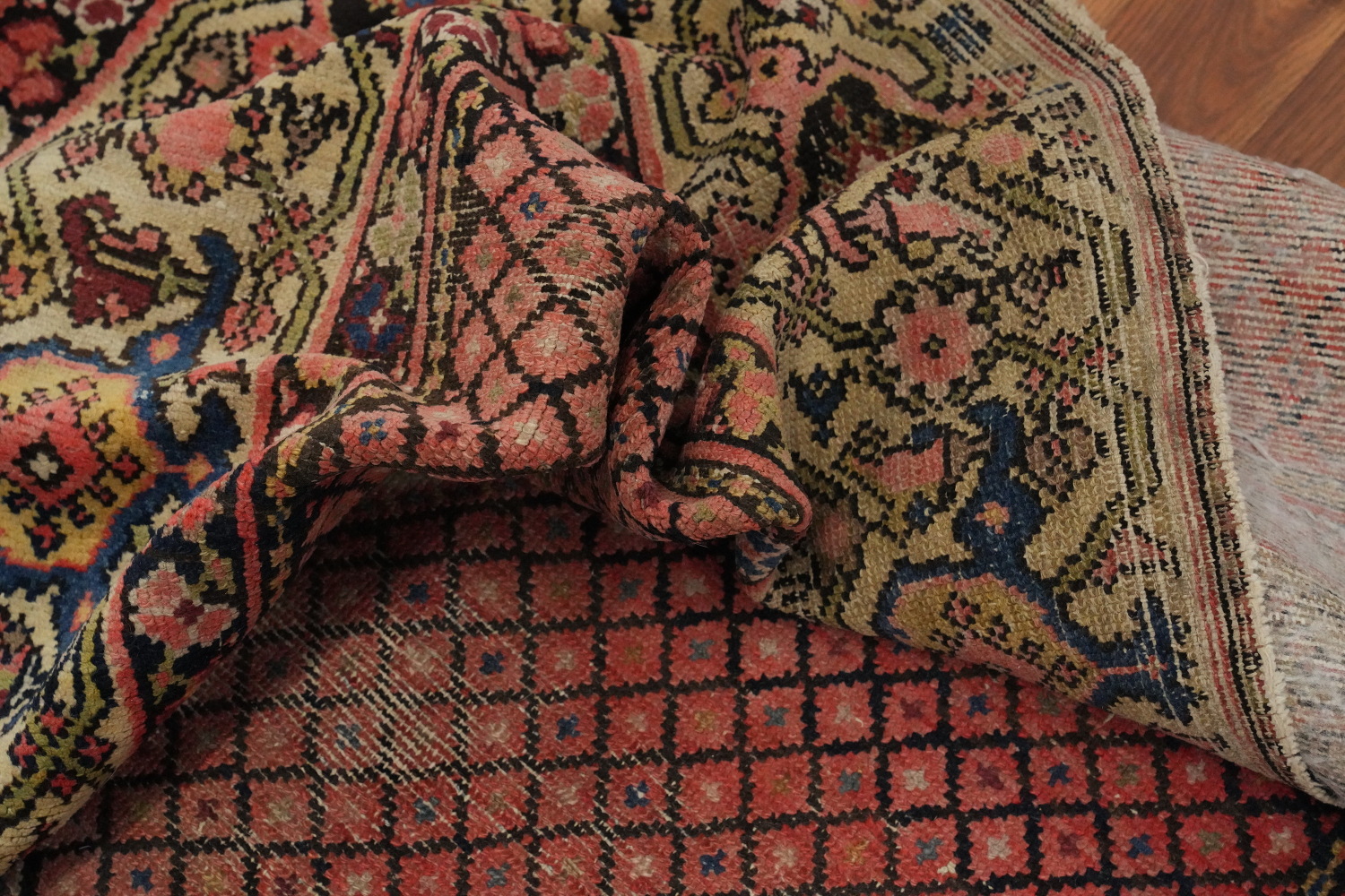 Antique Vegetable Dye Malayer Persian Area Rug 5x13