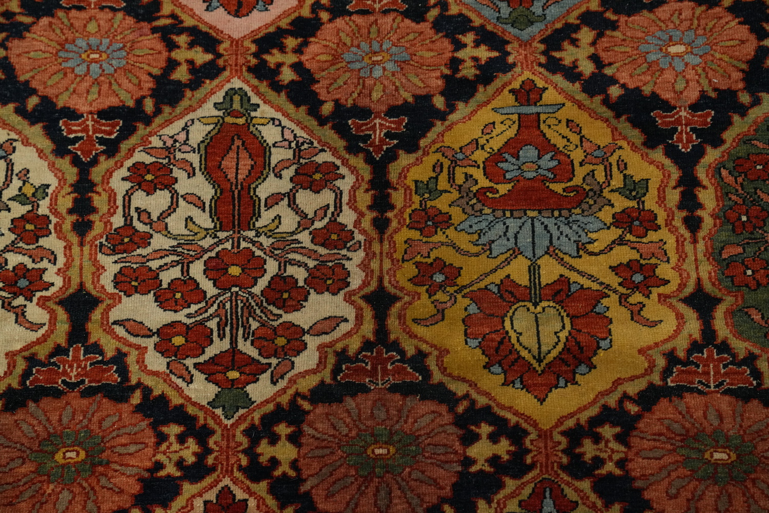 Vegetable Dye Antique Sultanabad Persian Rug 5x6