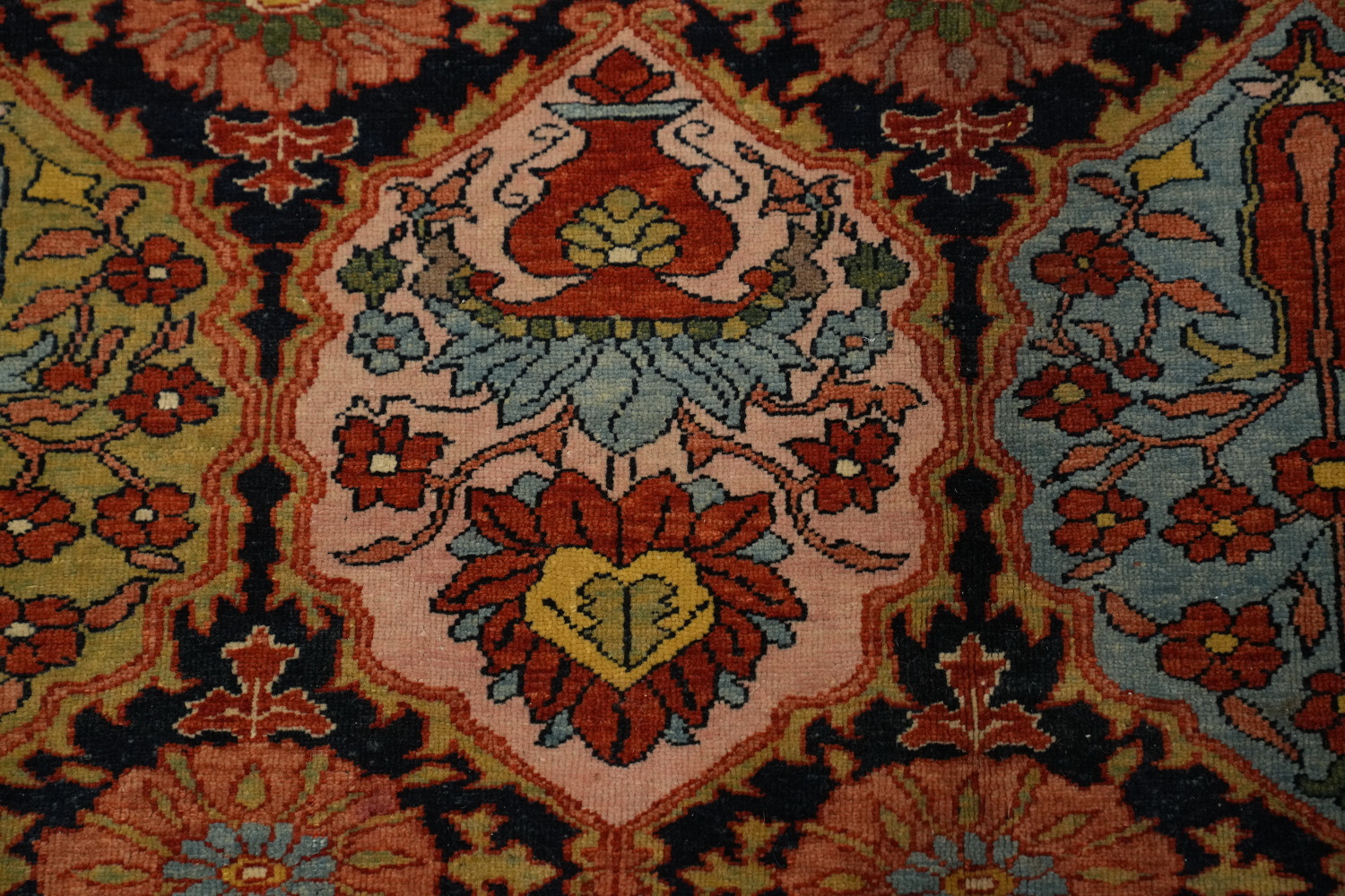 Vegetable Dye Antique Sultanabad Persian Rug 5x6