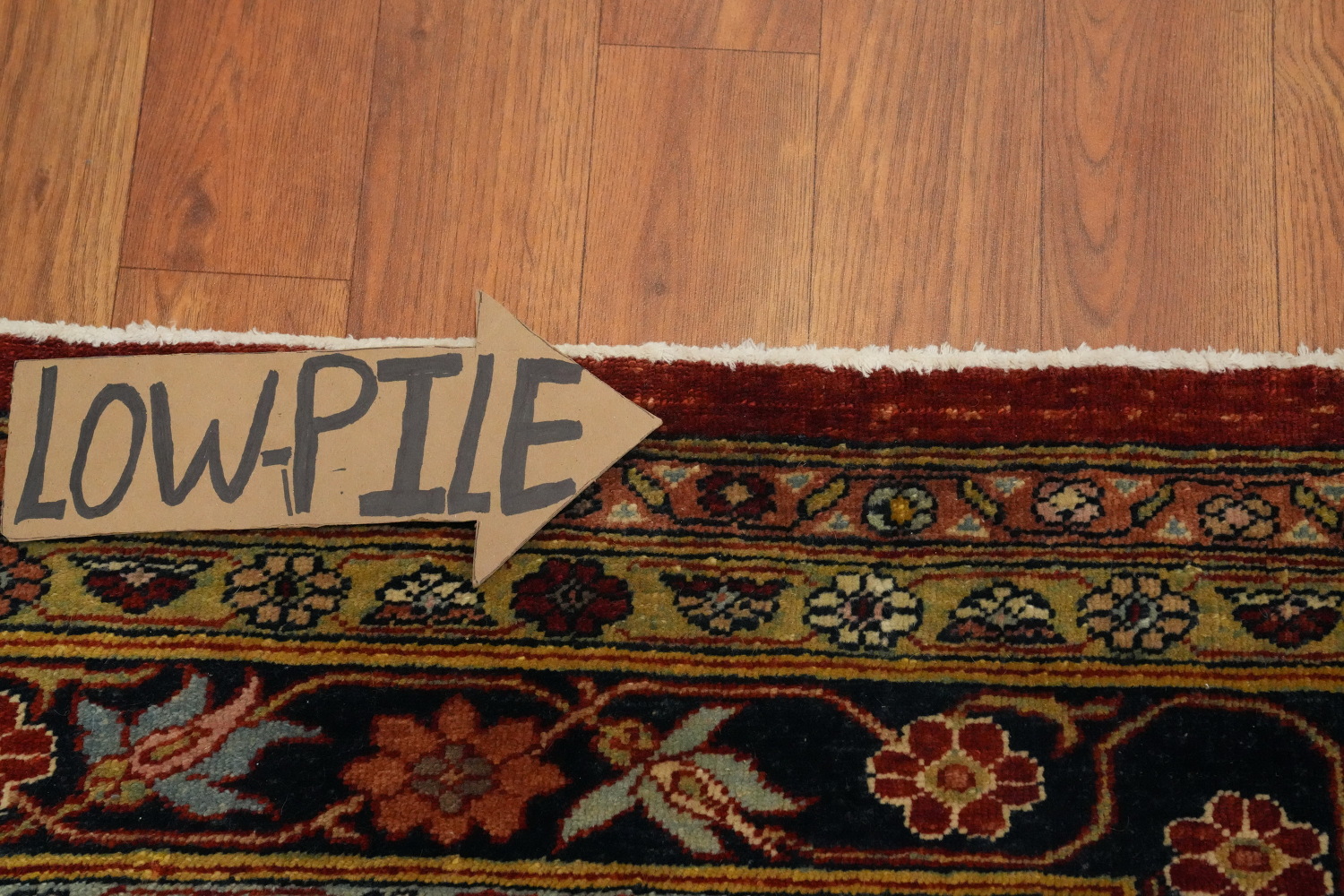 Vegetable Dye Antique Sultanabad Persian Rug 5x6