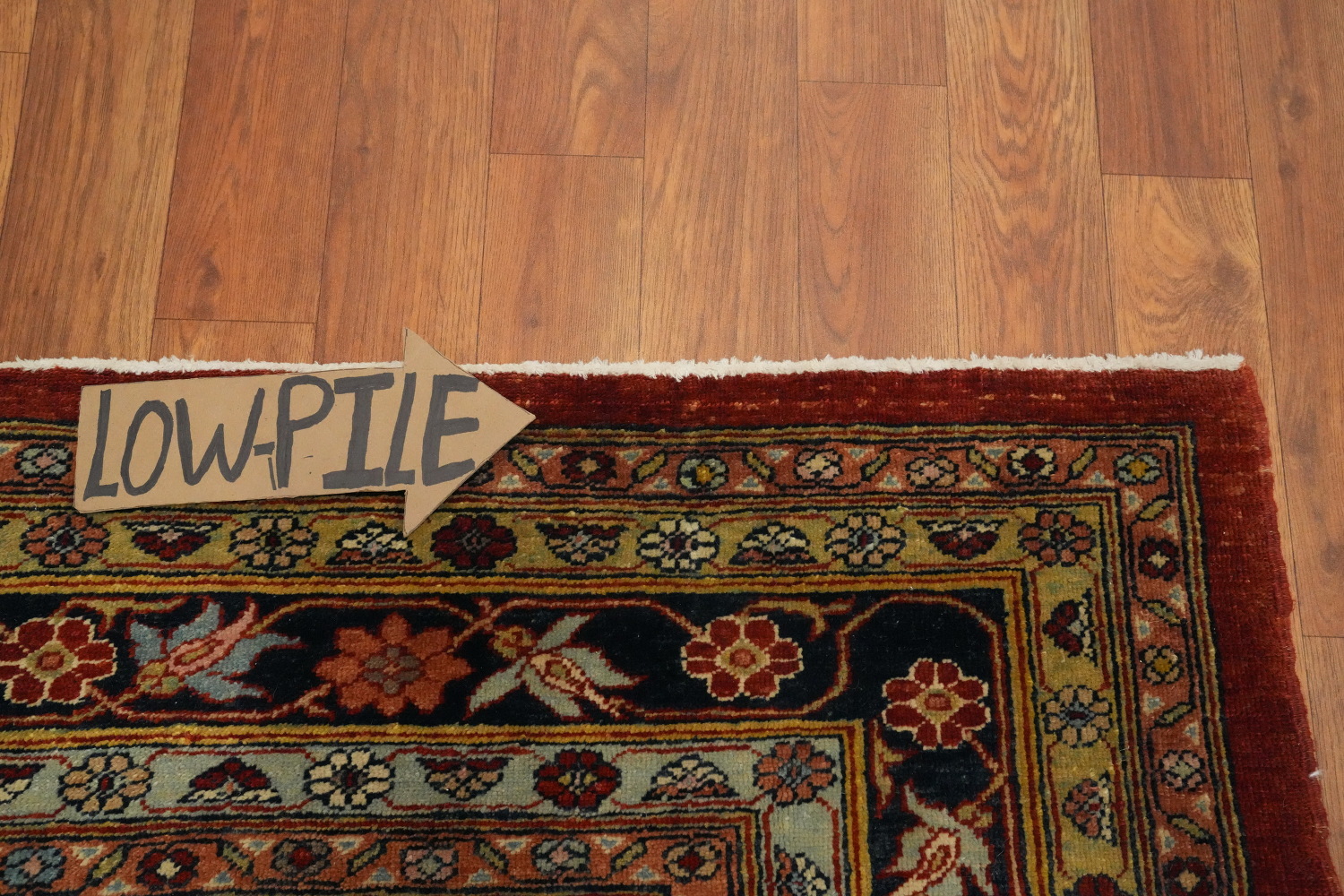 Vegetable Dye Antique Sultanabad Persian Rug 5x6