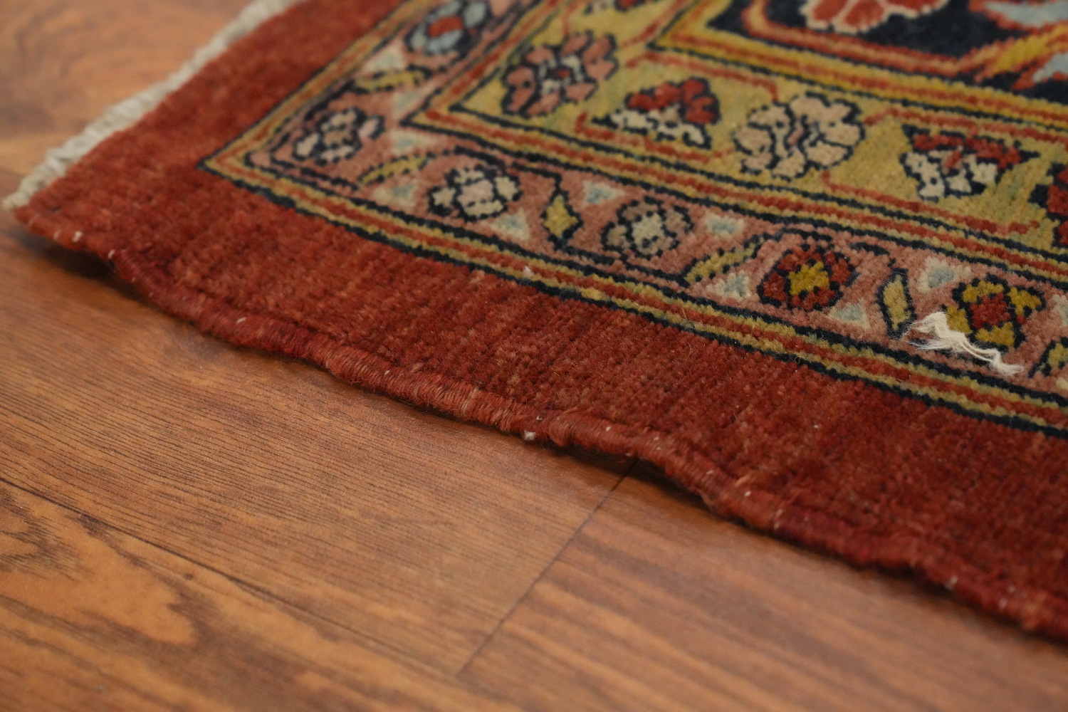 Vegetable Dye Antique Sultanabad Persian Rug 5x6