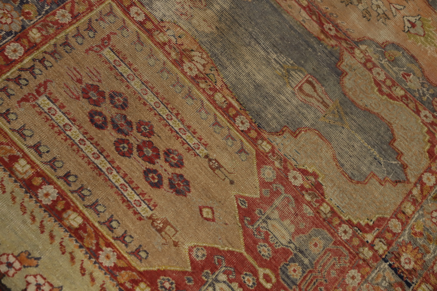 Pre-1900 Vegetable Dye Anatolian Turkish Runner Rug 3x8