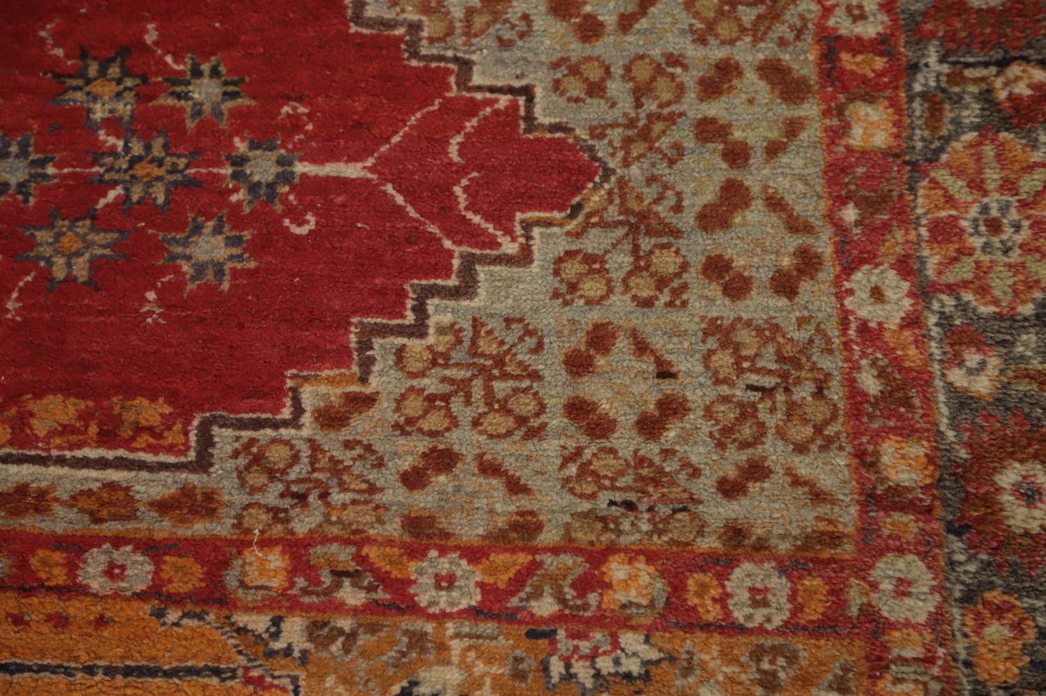 Pre-1900 Vegetable Dye Anatolian Turkish Runner Rug 3x8