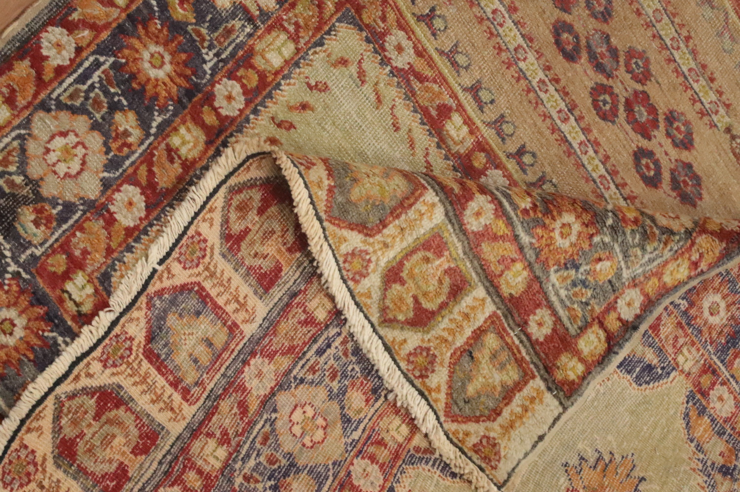 Pre-1900 Vegetable Dye Anatolian Turkish Runner Rug 3x8