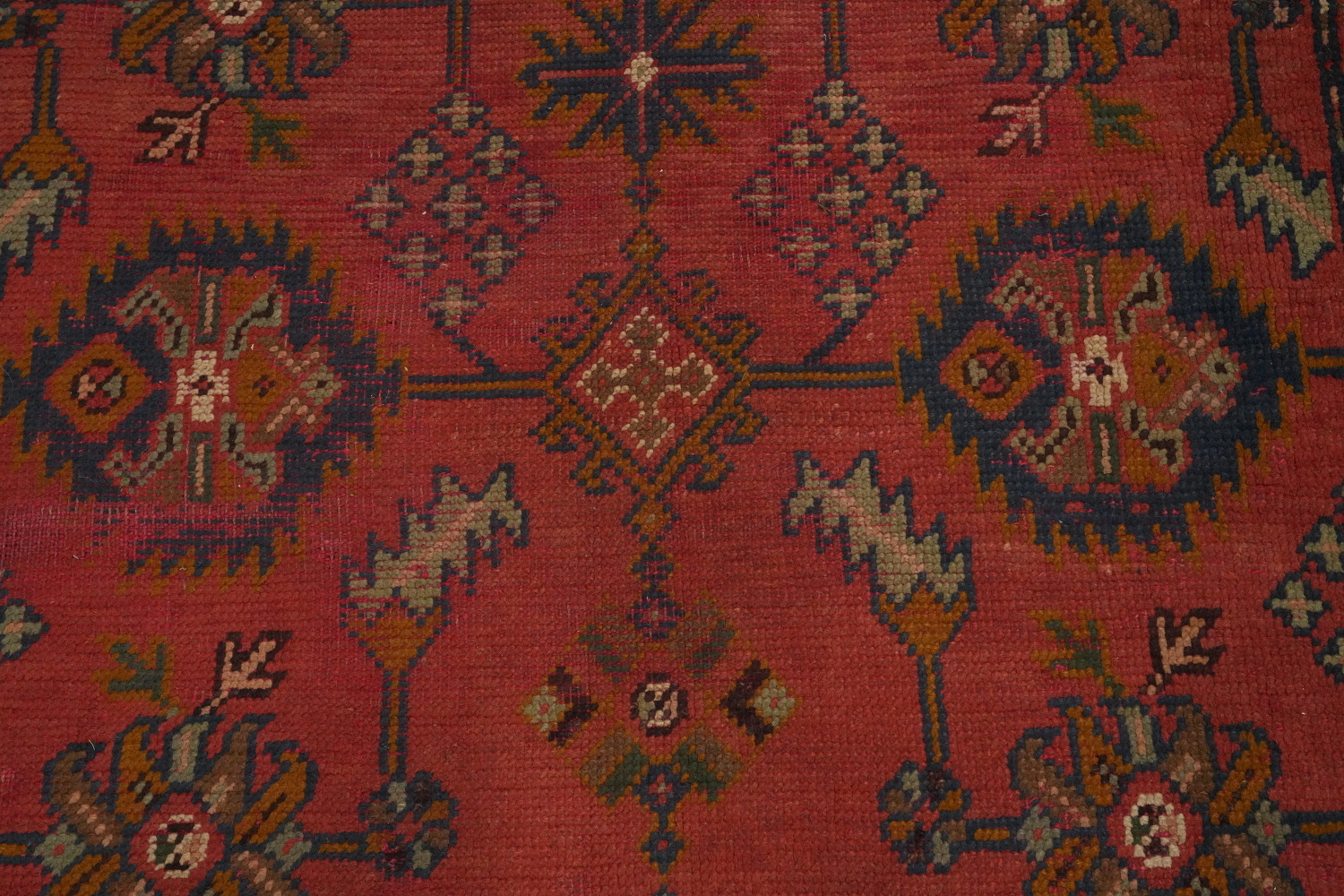 Pre-1900 Antique Oushak Vegetable Dye Area Rug 6x8