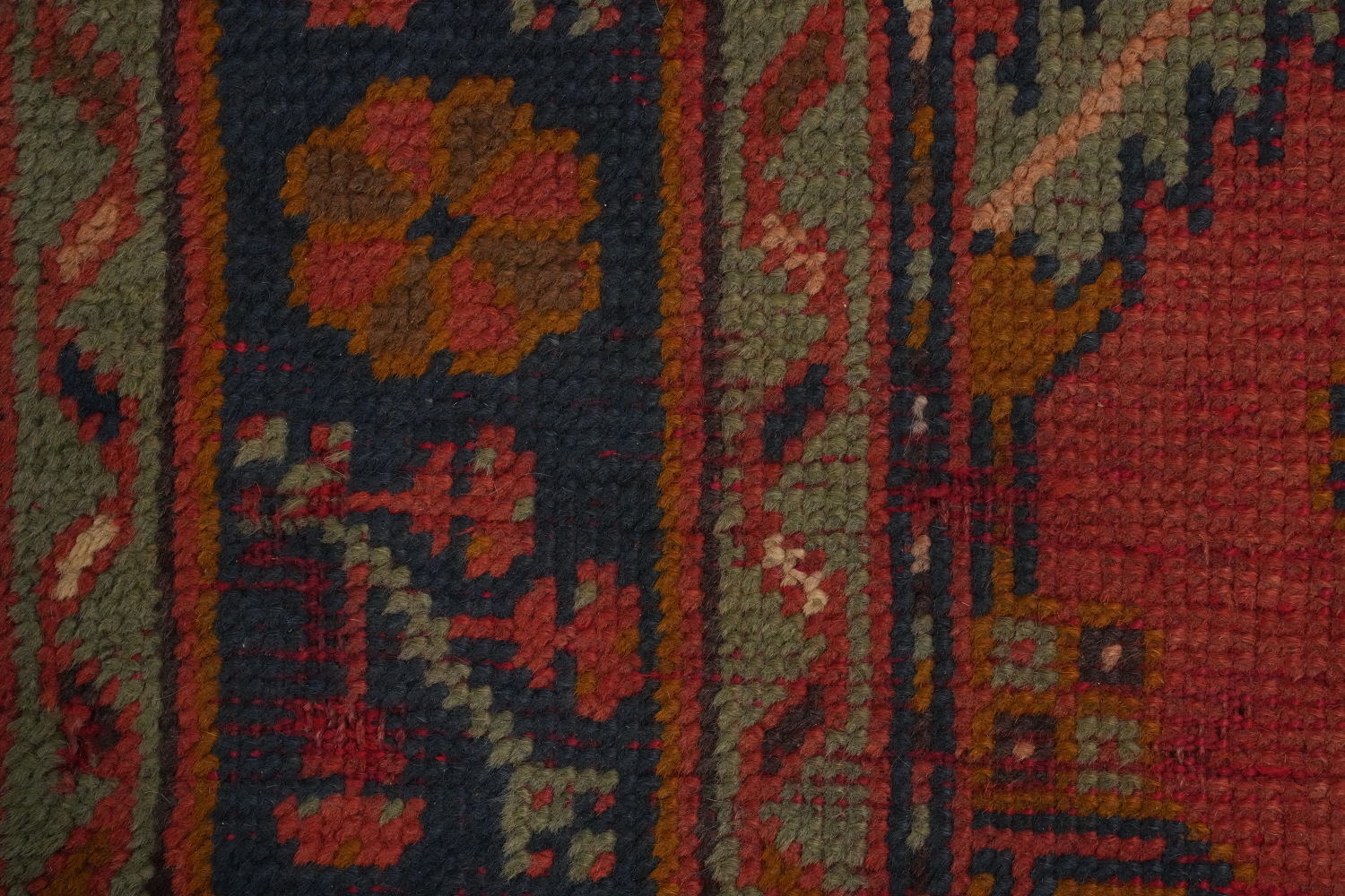 Pre-1900 Antique Oushak Vegetable Dye Area Rug 6x8