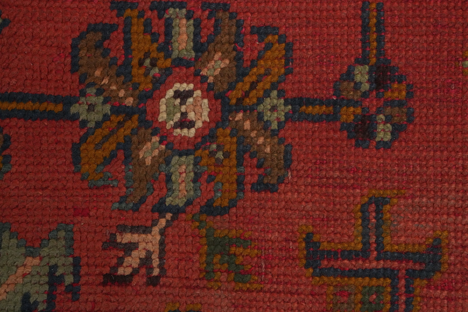 Pre-1900 Antique Oushak Vegetable Dye Area Rug 6x8