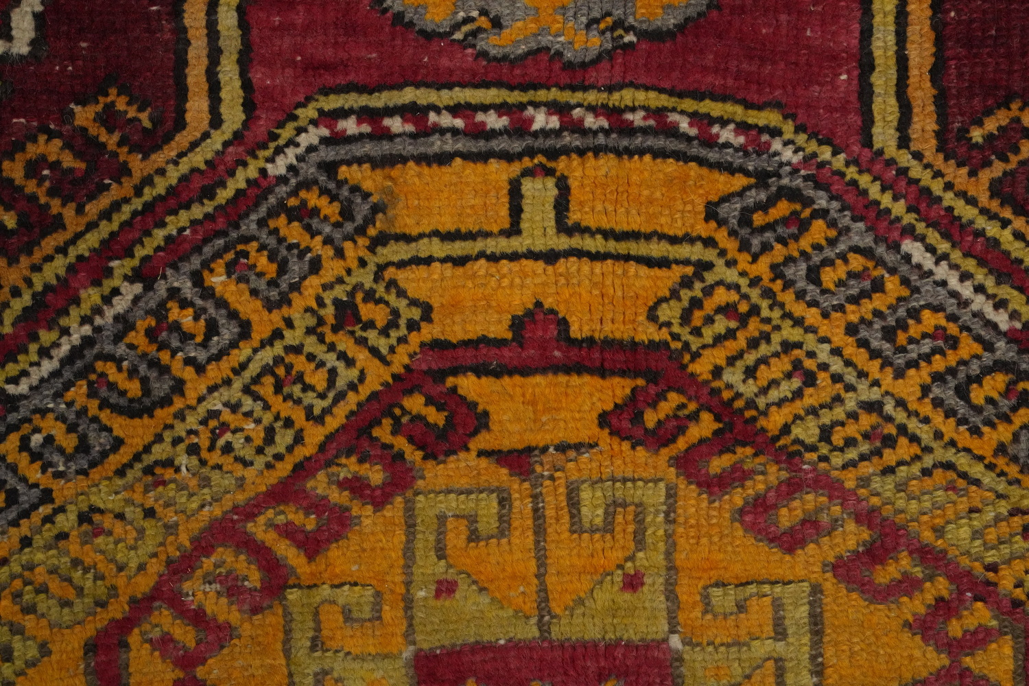 Antique Geometric Anatolian Turkish Rug 4x6