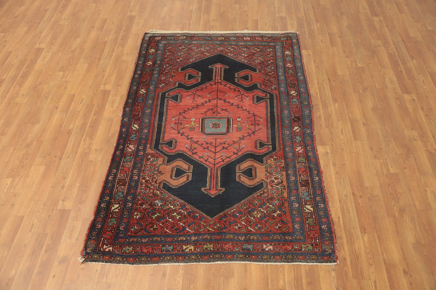 Vegetable Dye Antique Malayer Persian Rug 4x7