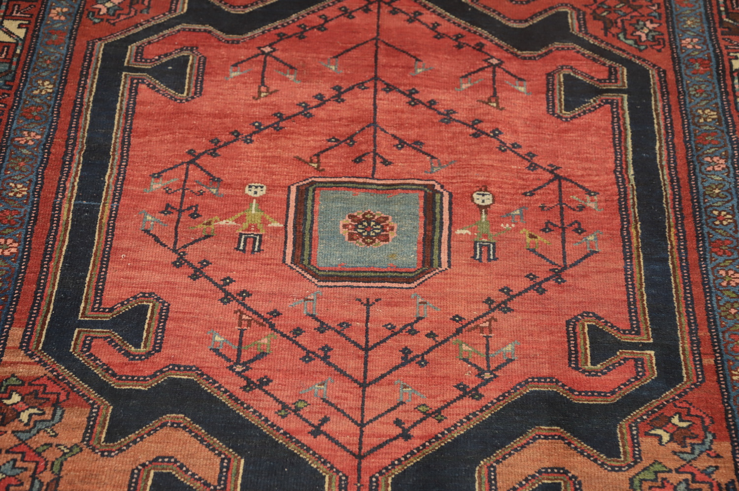 Vegetable Dye Antique Malayer Persian Rug 4x7