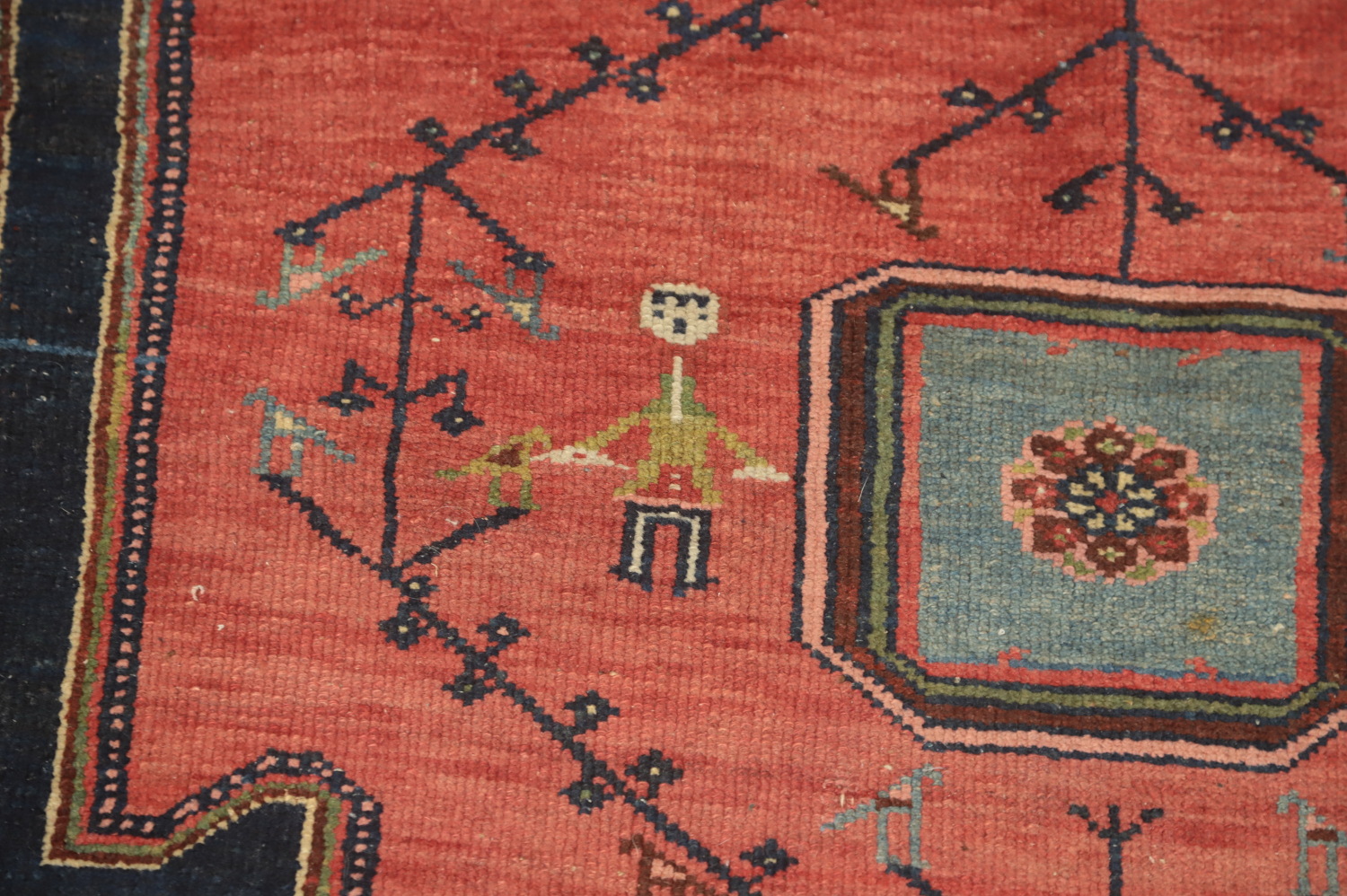 Vegetable Dye Antique Malayer Persian Rug 4x7
