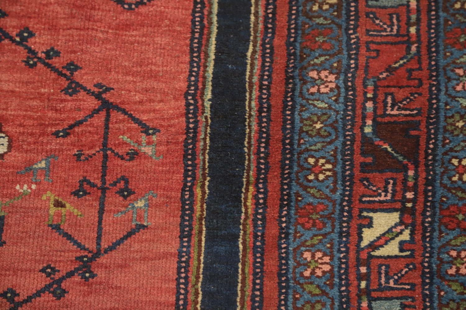 Vegetable Dye Antique Malayer Persian Rug 4x7
