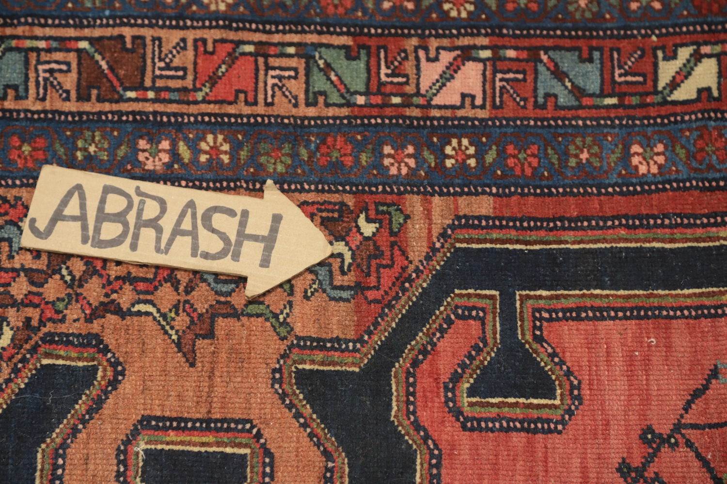 Vegetable Dye Antique Malayer Persian Rug 4x7