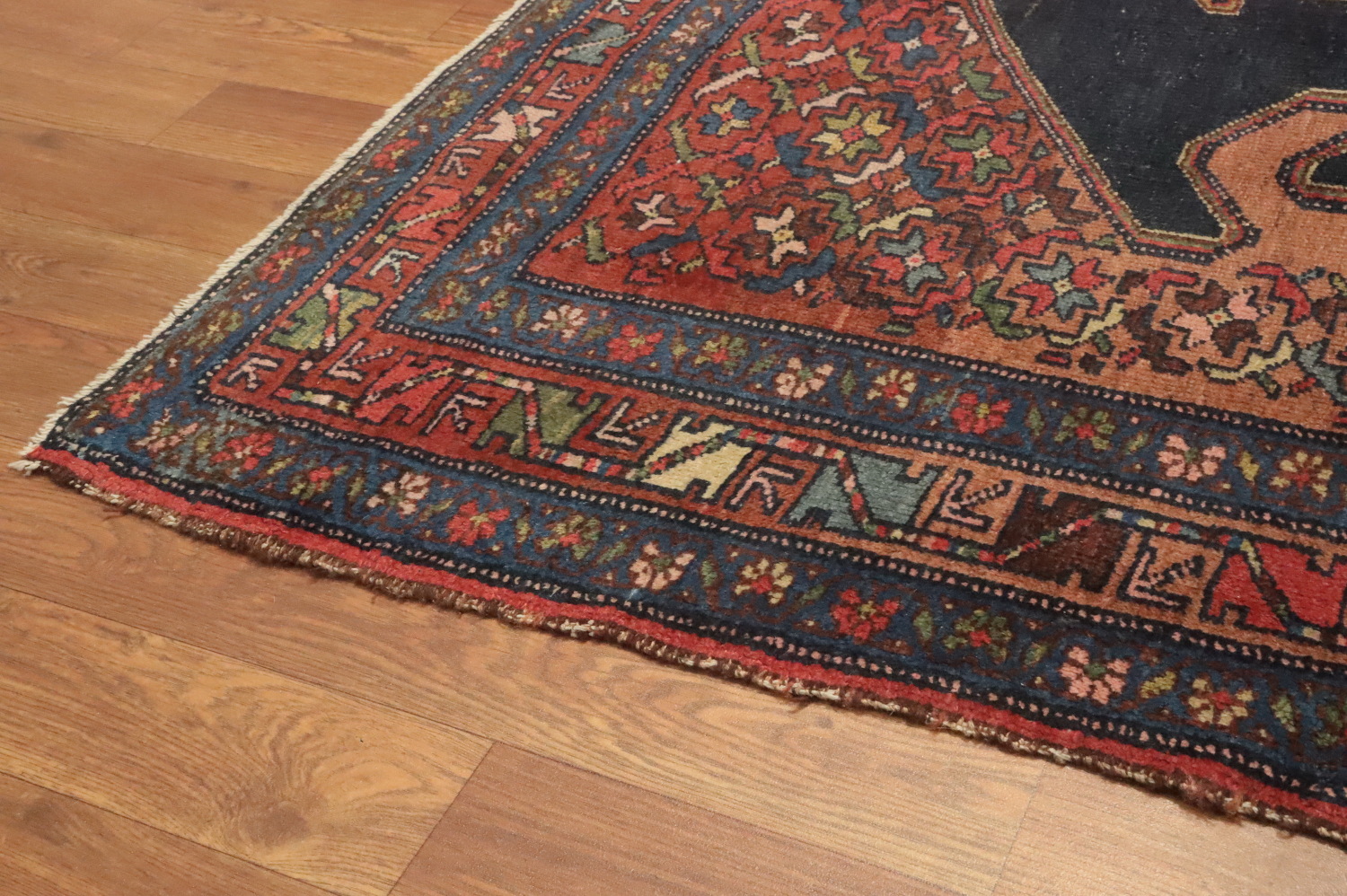 Vegetable Dye Antique Malayer Persian Rug 4x7