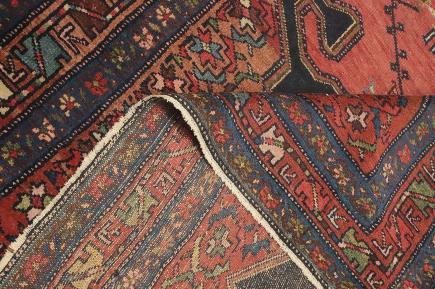 Vegetable Dye Antique Malayer Persian Rug 4x7