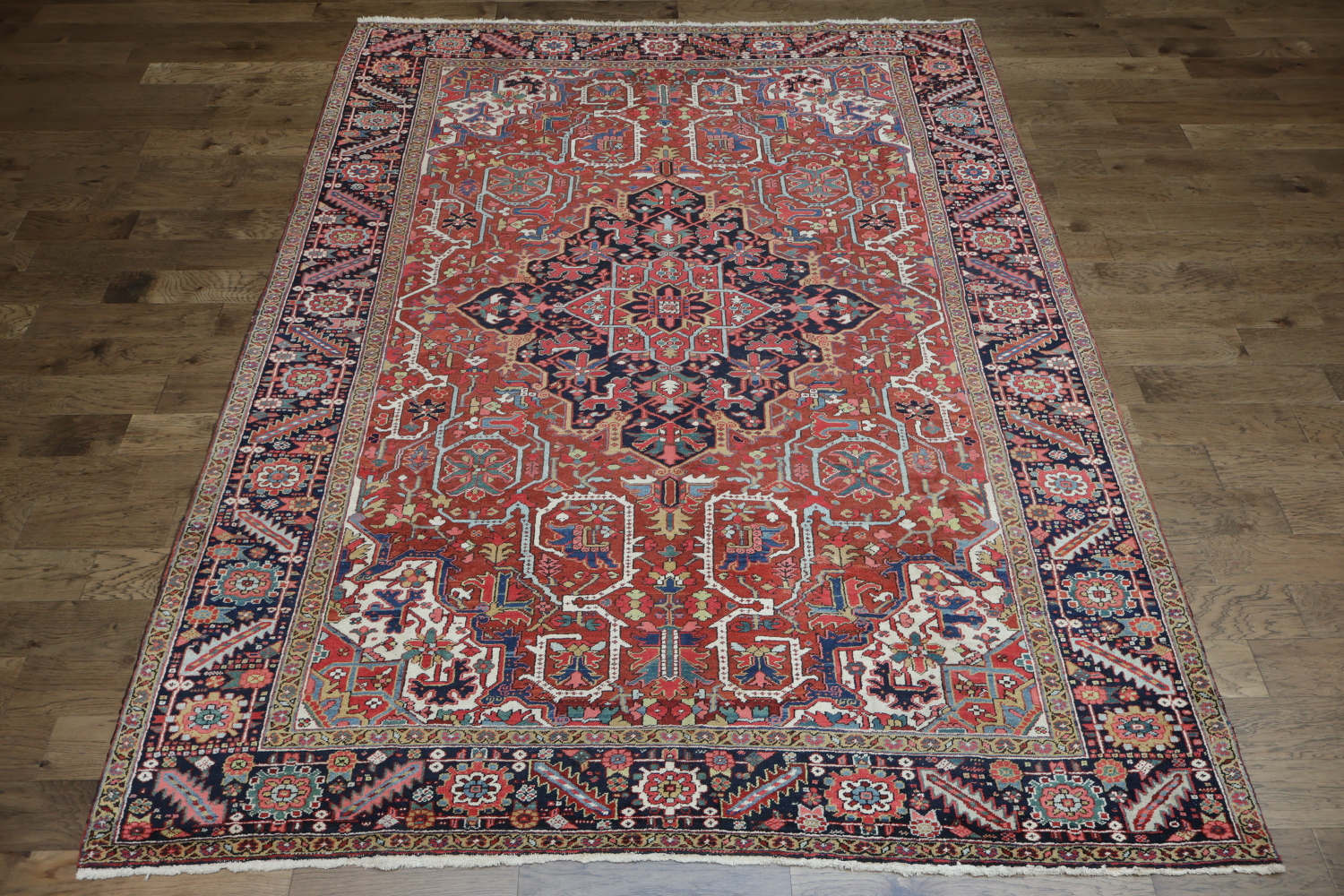 Vegetable Dye Heriz Serapi Persian Area Rug 9x12