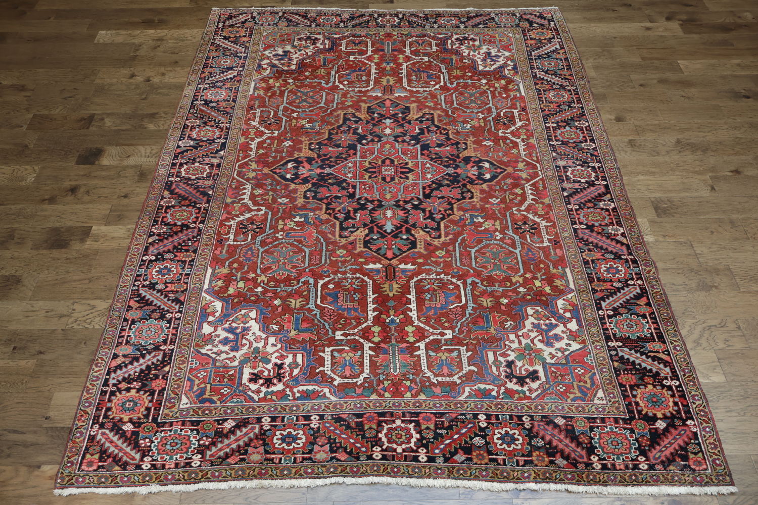 Vegetable Dye Heriz Serapi Persian Area Rug 9x12