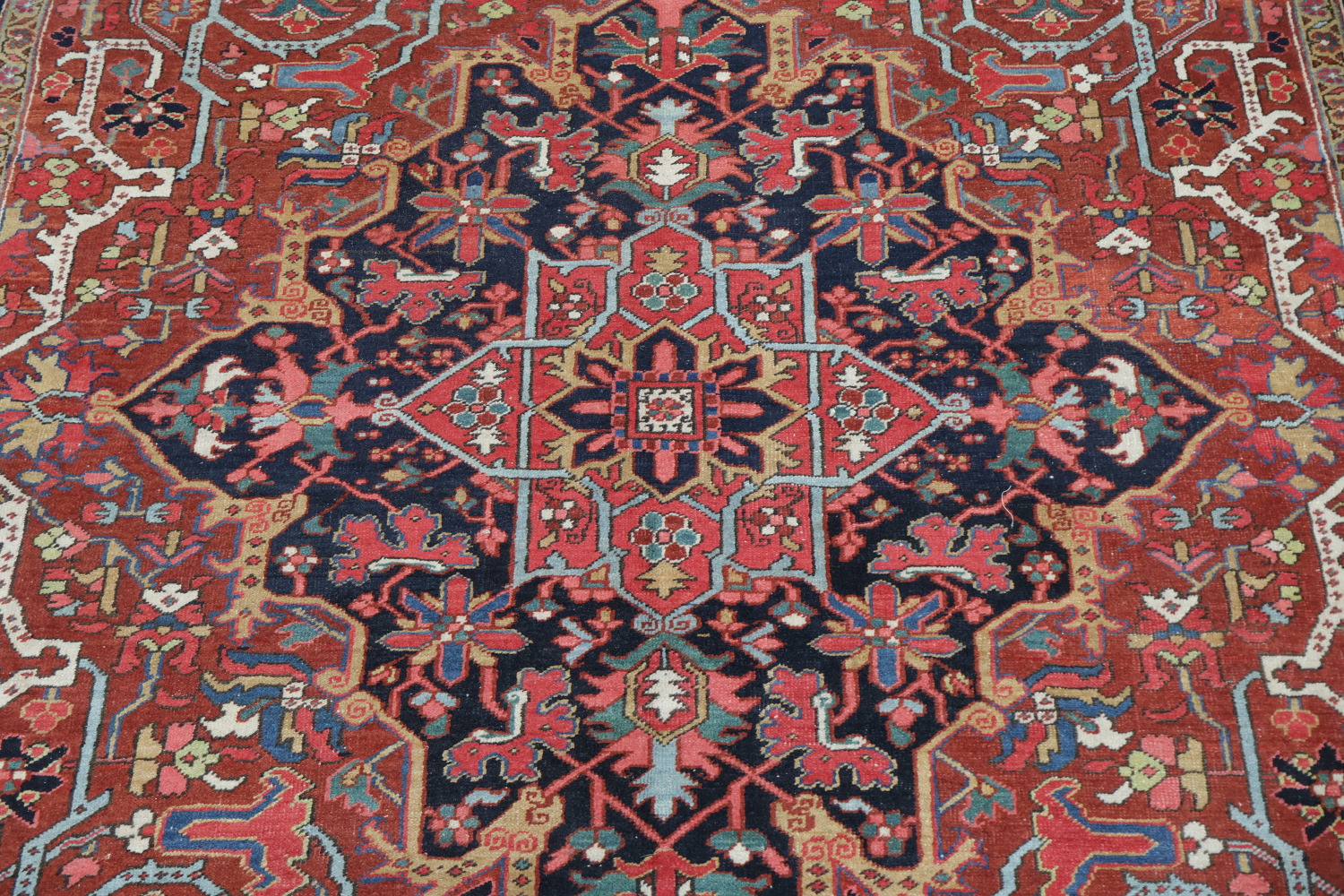 Vegetable Dye Heriz Serapi Persian Area Rug 9x12