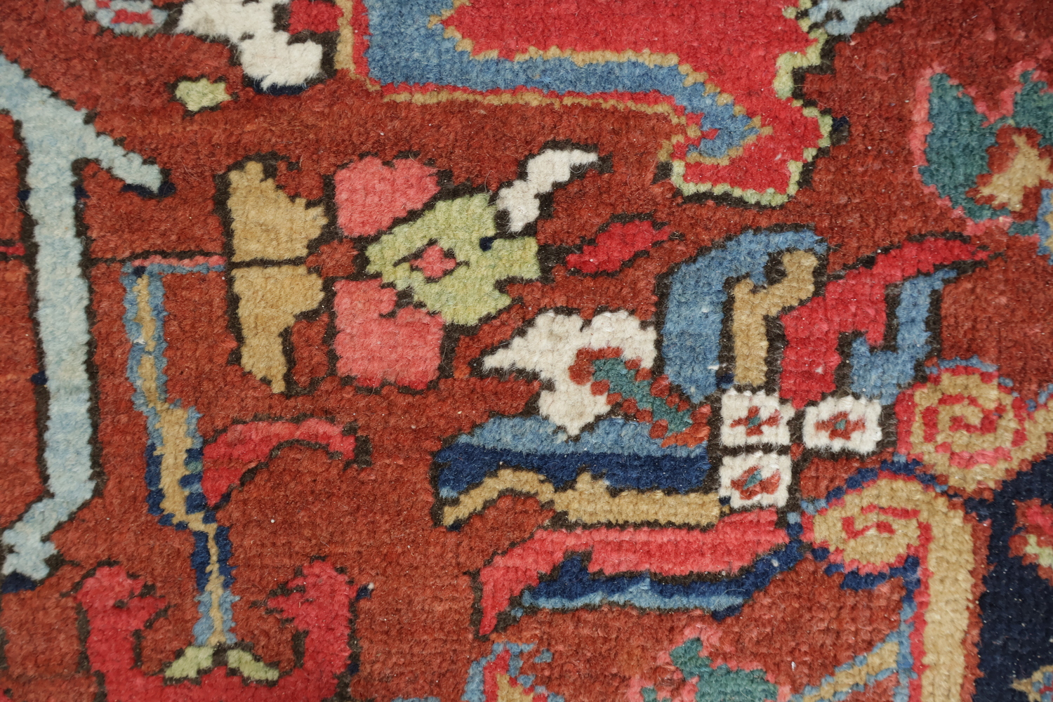 Vegetable Dye Heriz Serapi Persian Area Rug 9x12