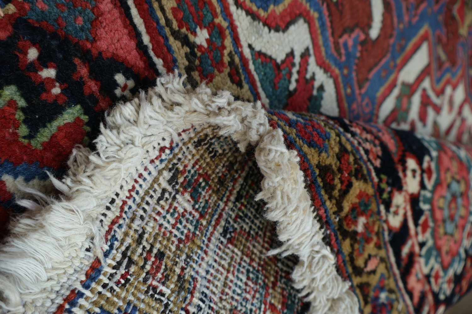 Vegetable Dye Heriz Serapi Persian Area Rug 9x12
