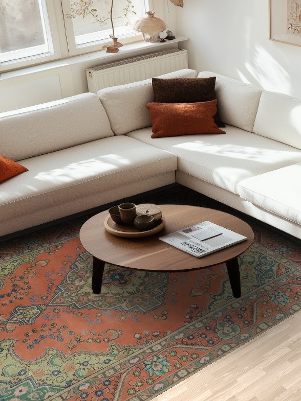 Traditional Wool Tabriz Persian Area Rug 6x9