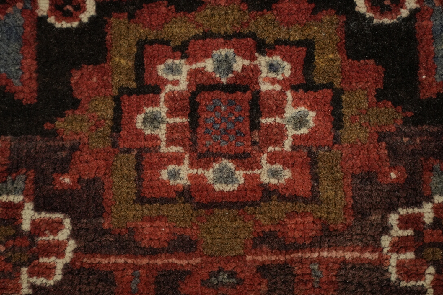 Red Persian Area Rug with Stunning Geometric Symmetry 10x13