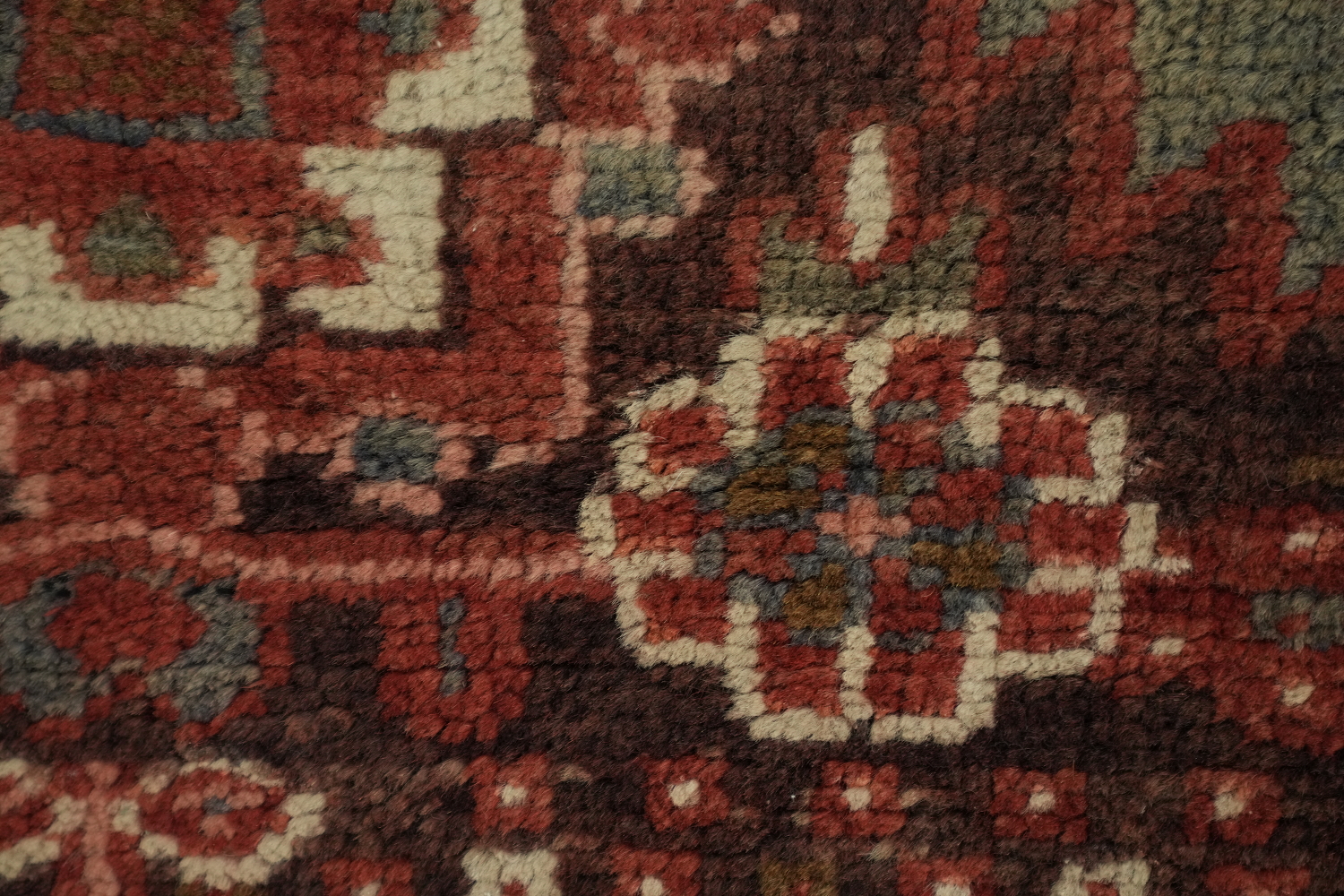 Red Persian Area Rug with Stunning Geometric Symmetry 10x13