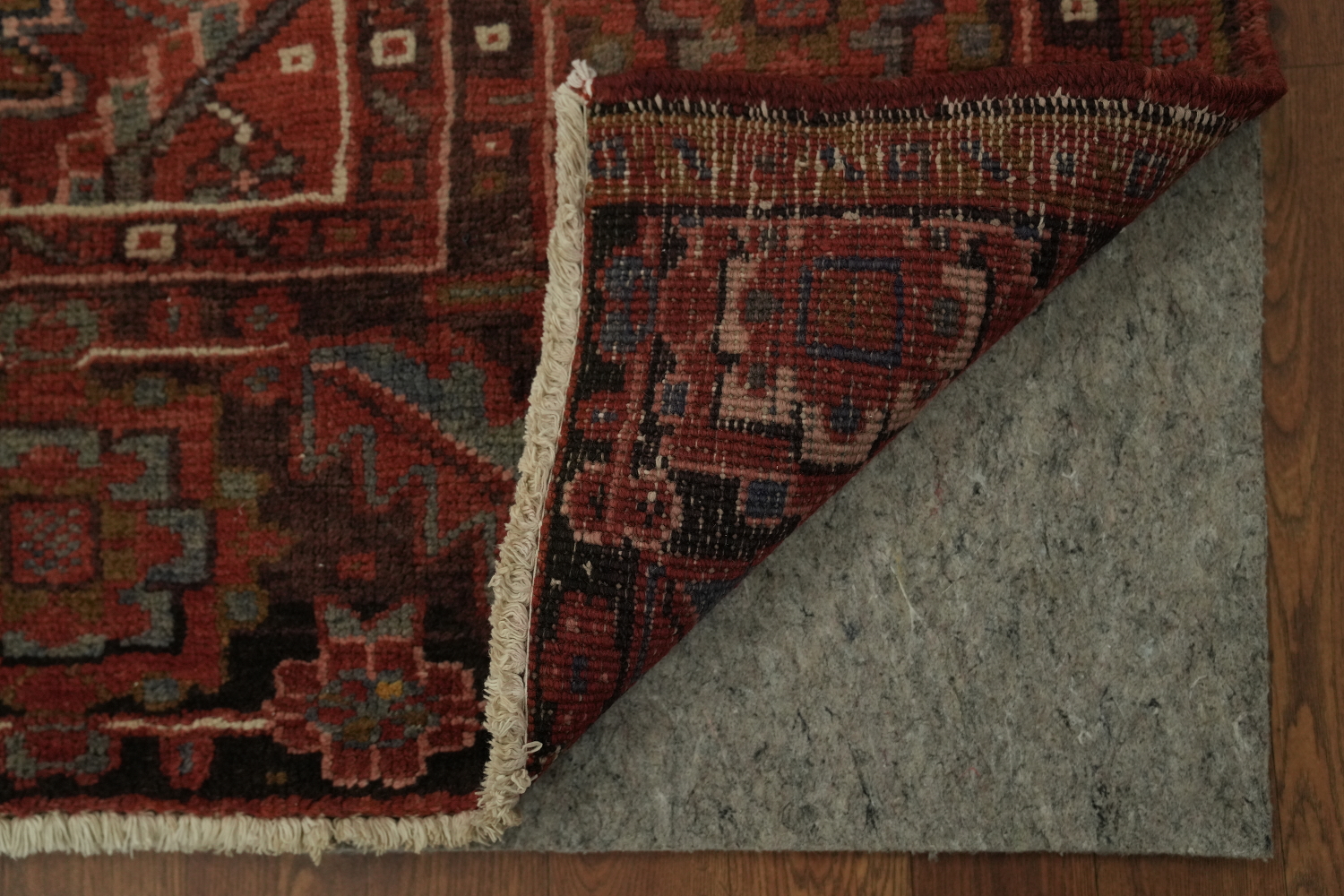 Red Persian Area Rug with Stunning Geometric Symmetry 10x13