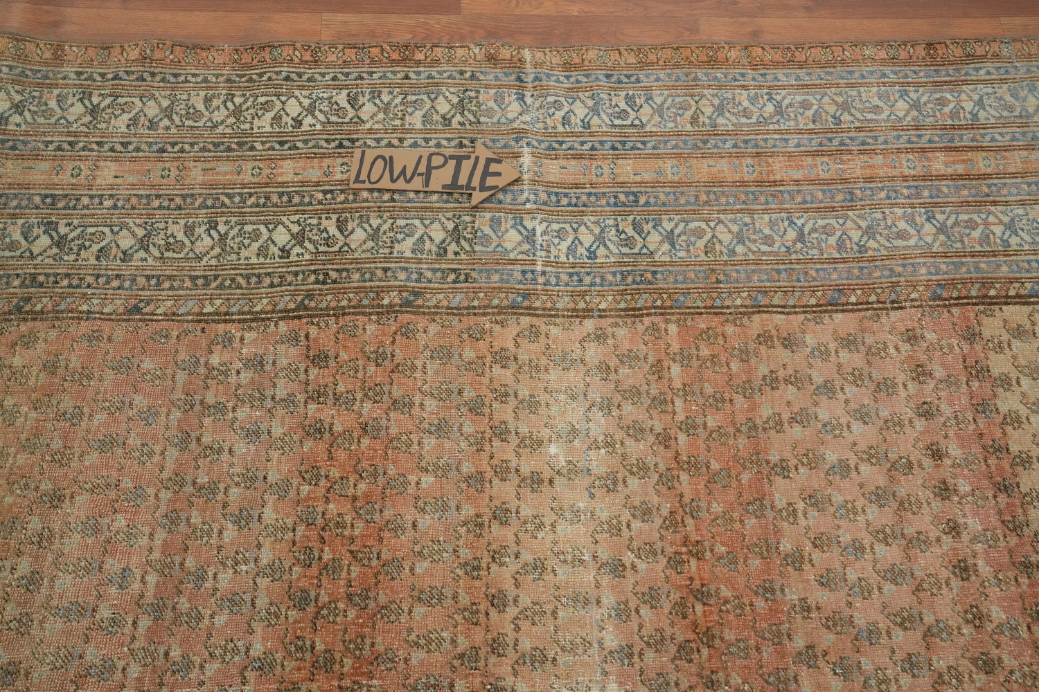 Pre-1900 Vegetable Dye Malayer Persian Large Rug 8x20