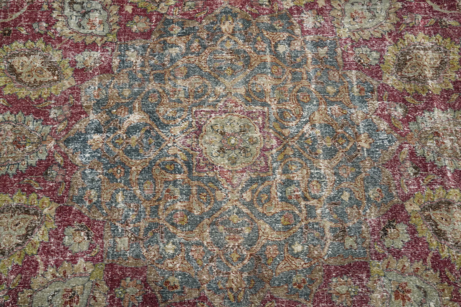 Antique Vegetable Dye Tabriz Persian Large Rug 11x14