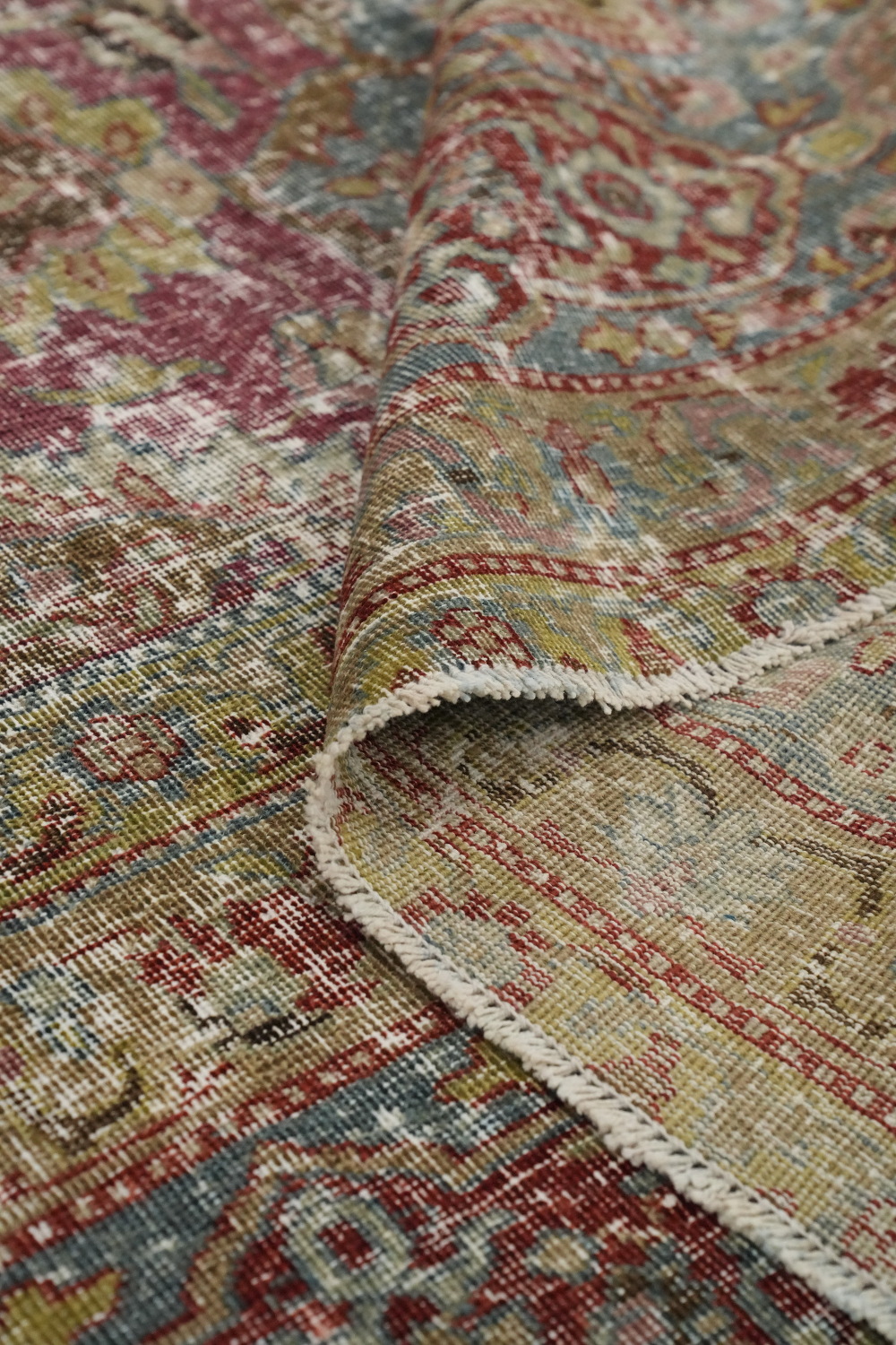 Antique Vegetable Dye Tabriz Persian Large Rug 11x14