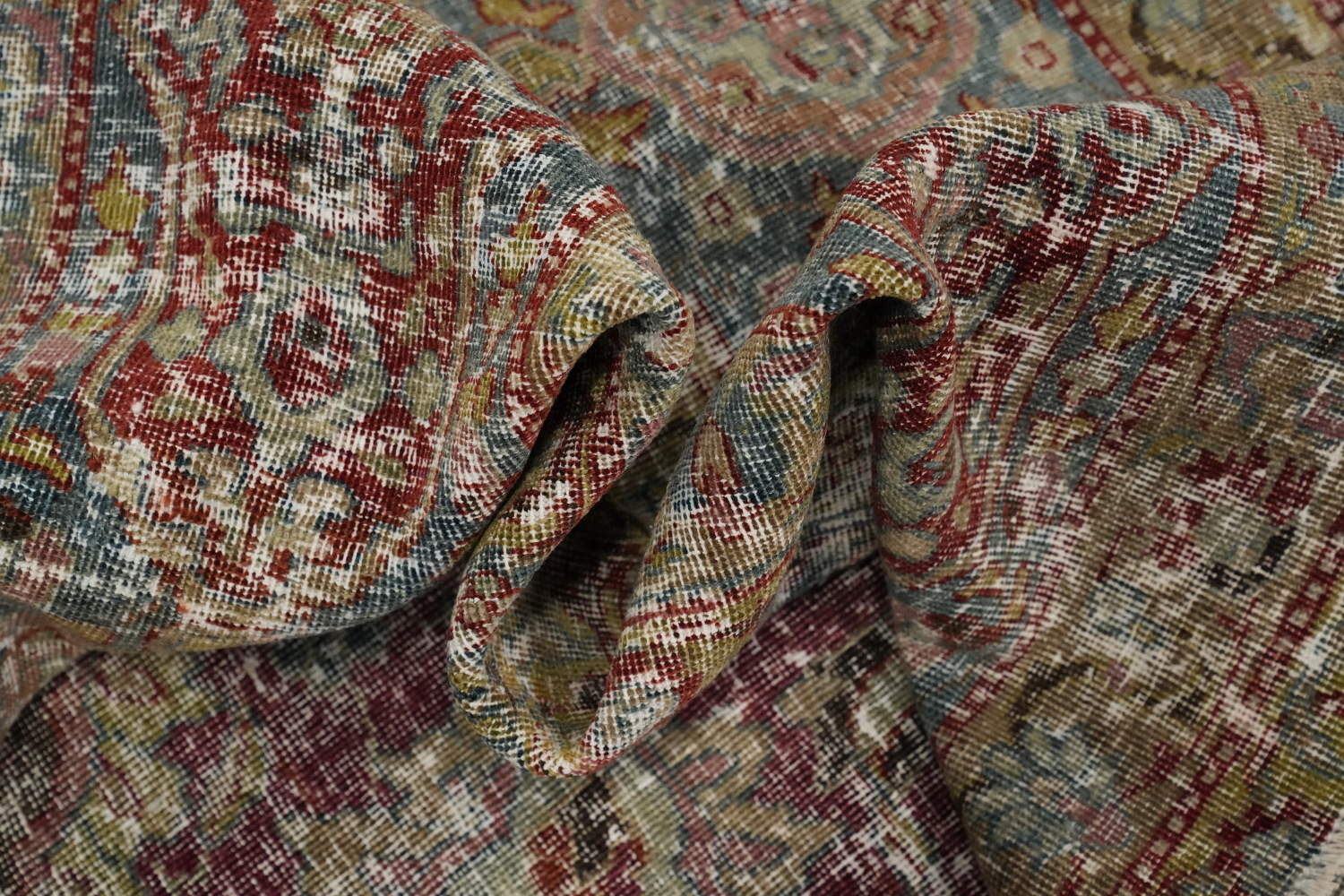 Antique Vegetable Dye Tabriz Persian Large Rug 11x14