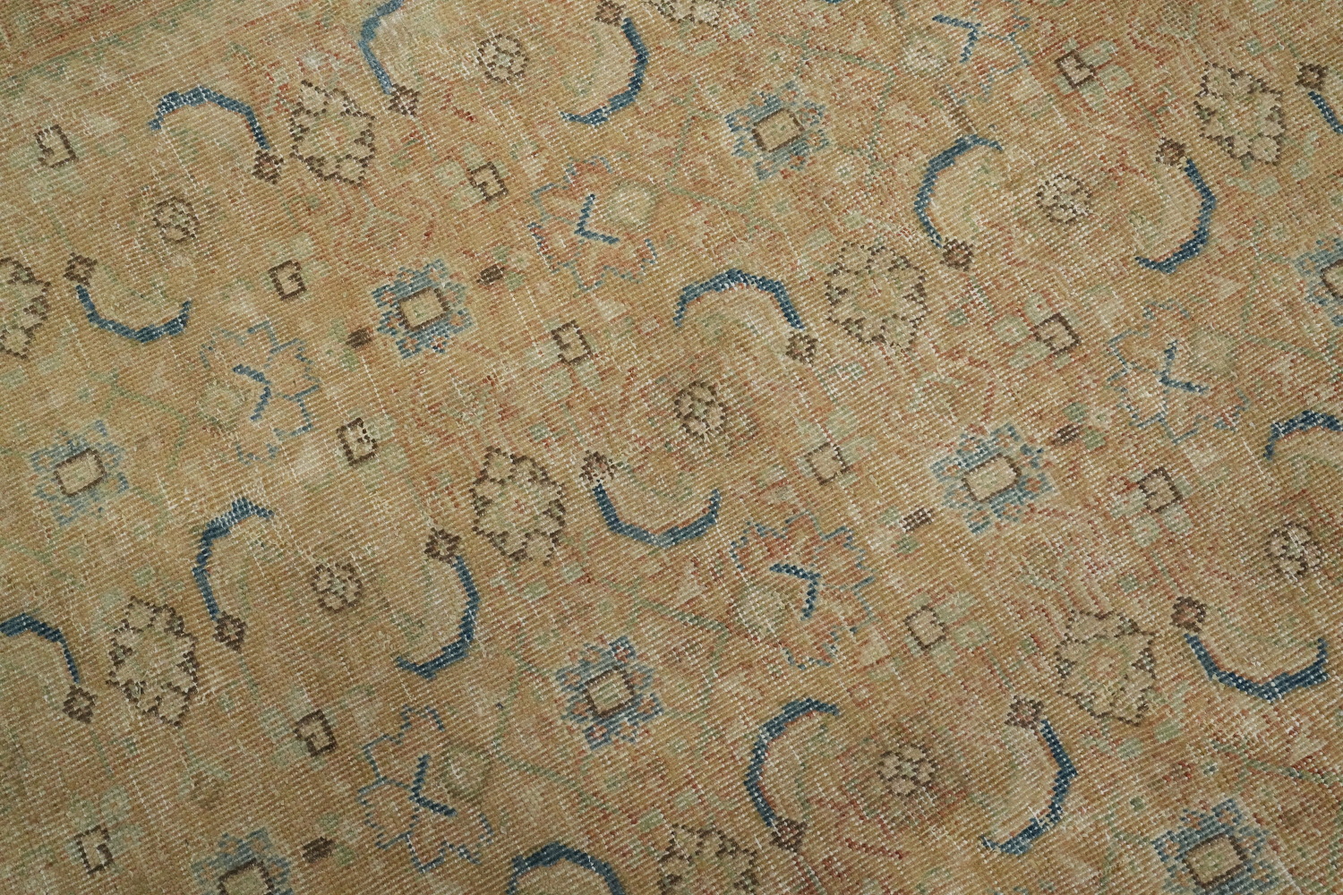 Antique Vegetable Dye Tabriz Persian Area Rug 10x13