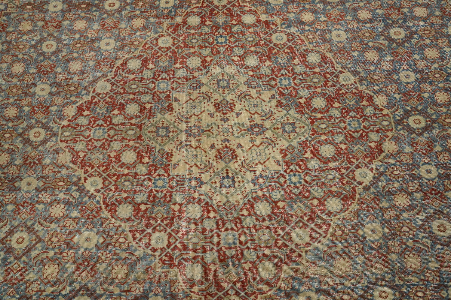 Antique Vegetable Dye Tabriz Persian Area Rug 10x13