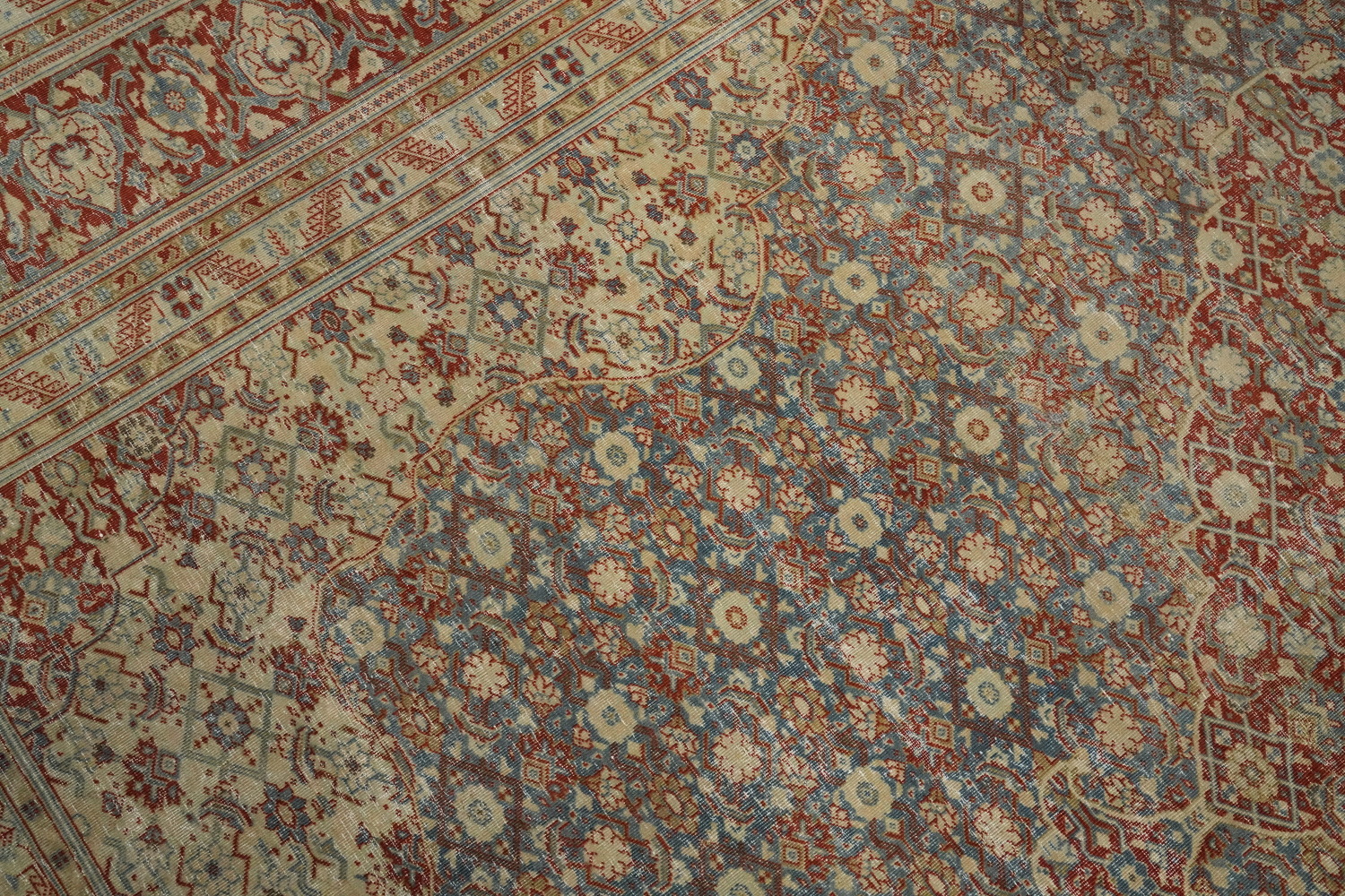 Antique Vegetable Dye Tabriz Persian Area Rug 10x13