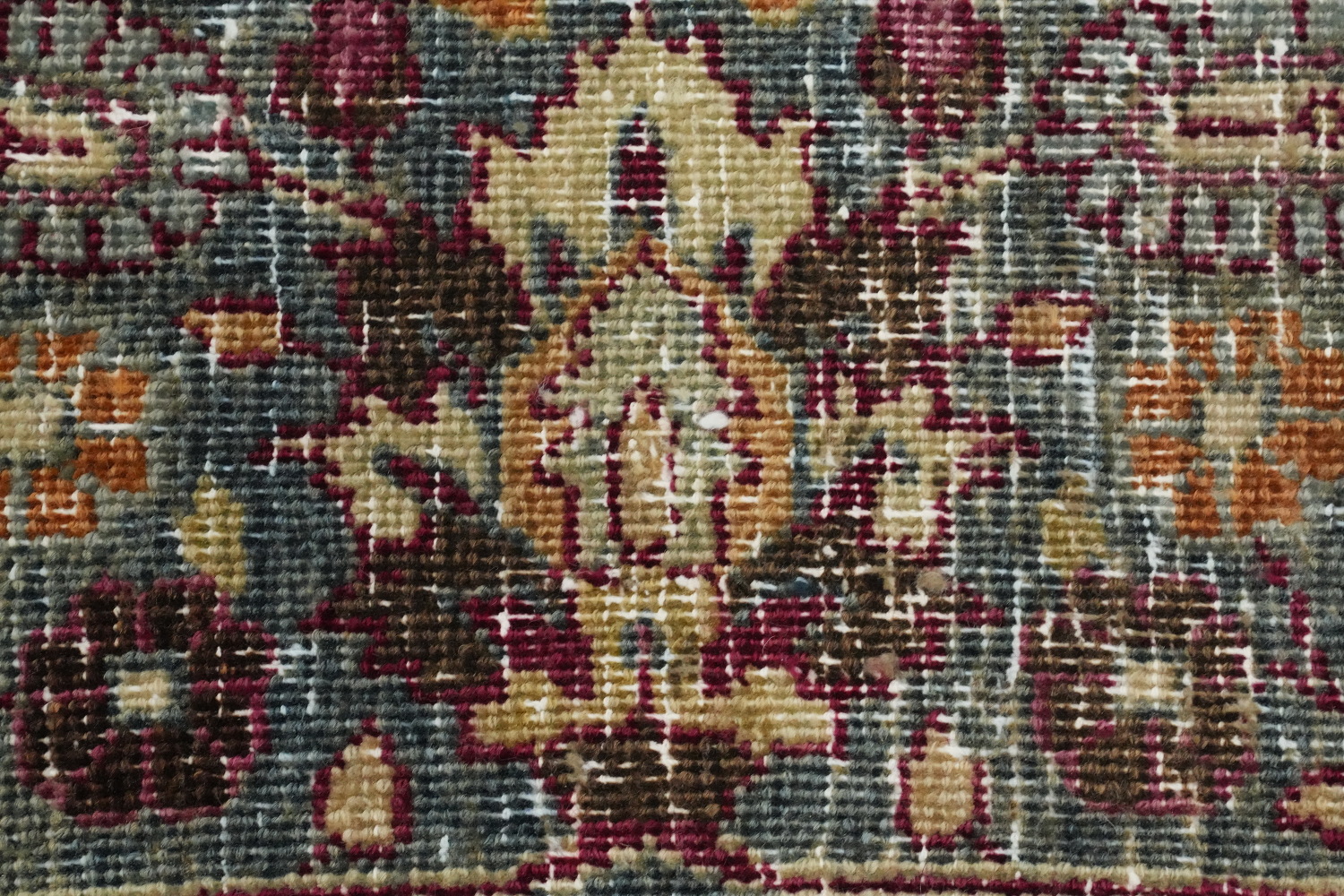 Antique Vegetable Dye Mashad Persian Area Rug 10x13