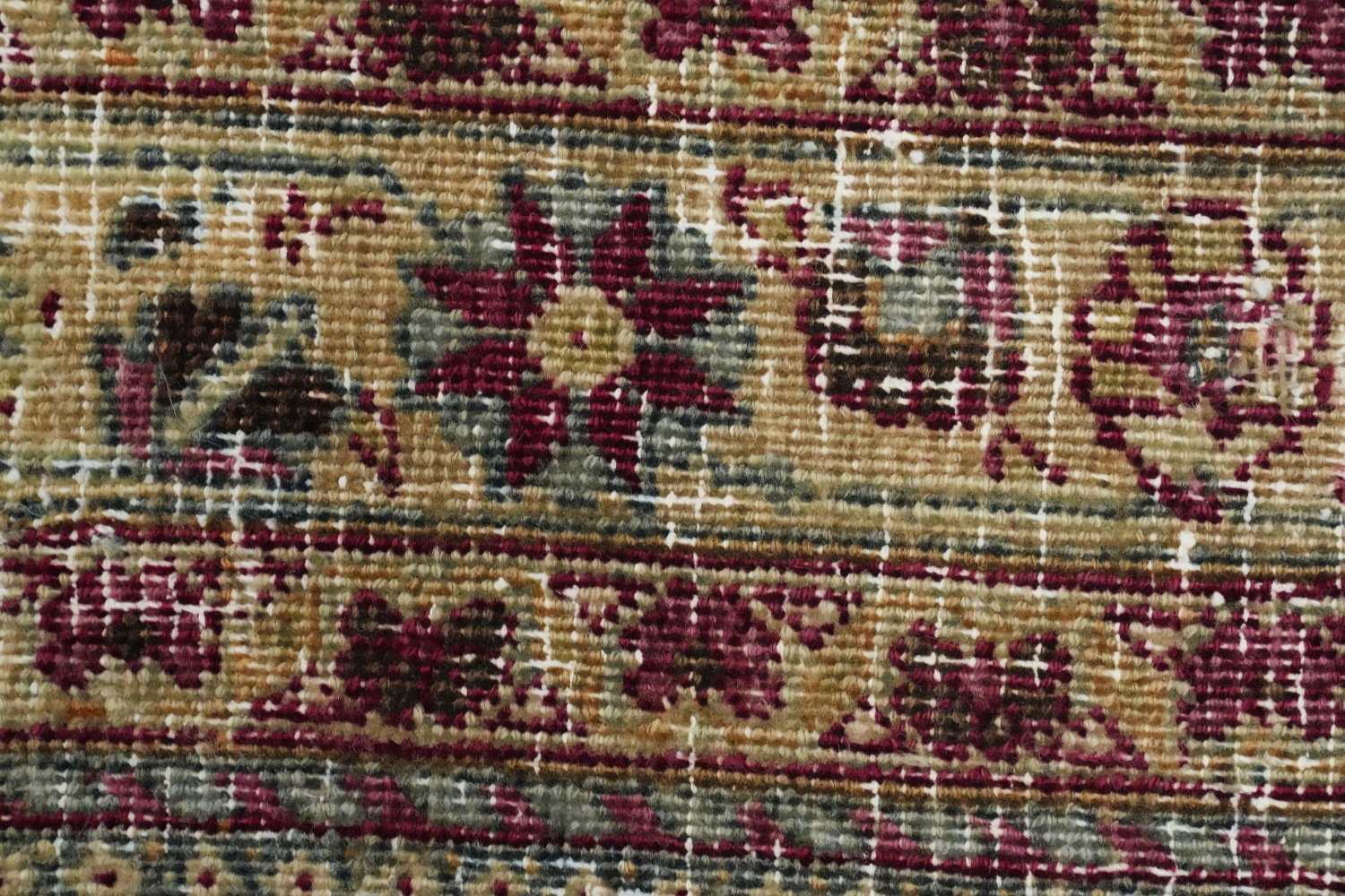 Antique Vegetable Dye Mashad Persian Area Rug 10x13