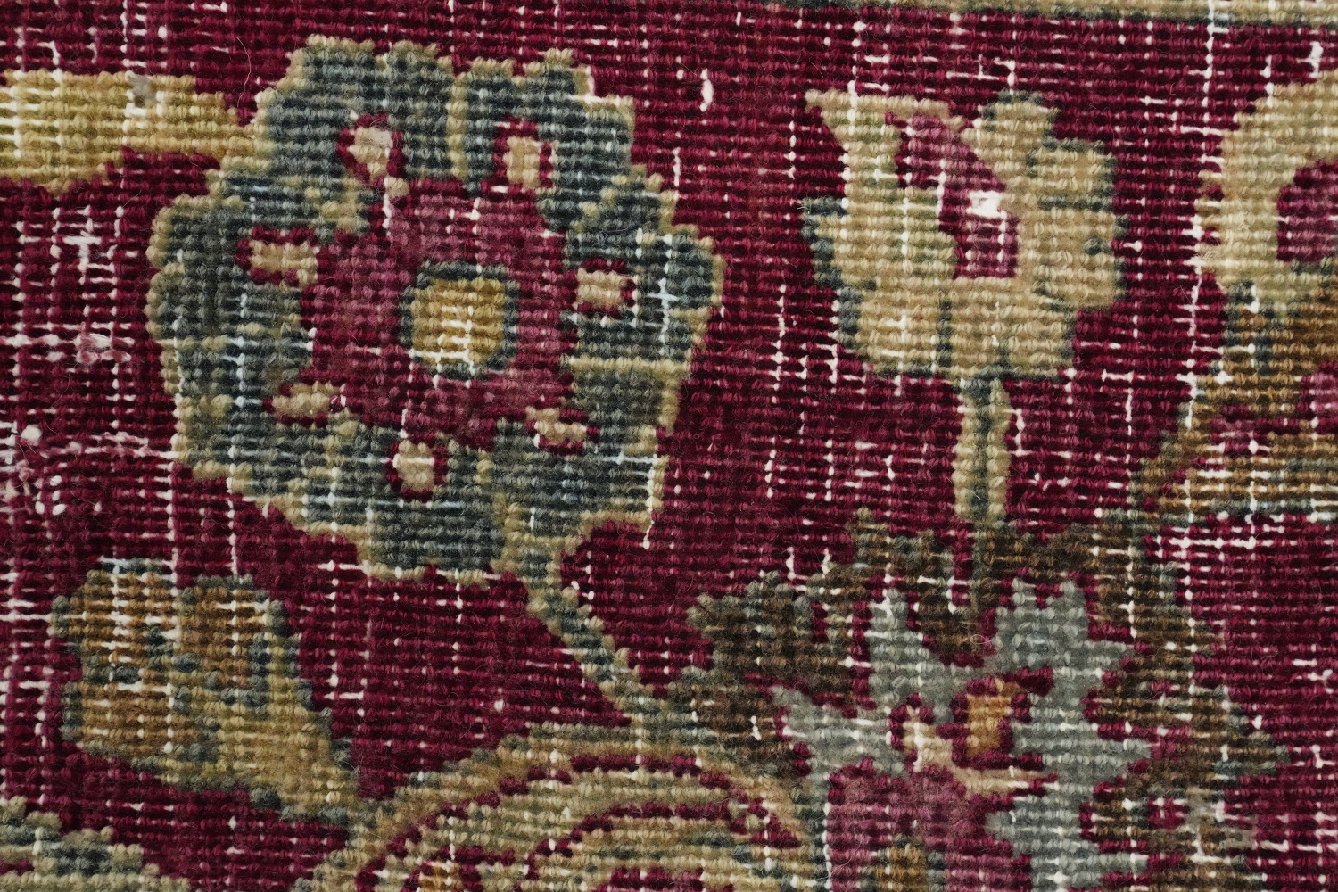 Antique Vegetable Dye Mashad Persian Area Rug 10x13