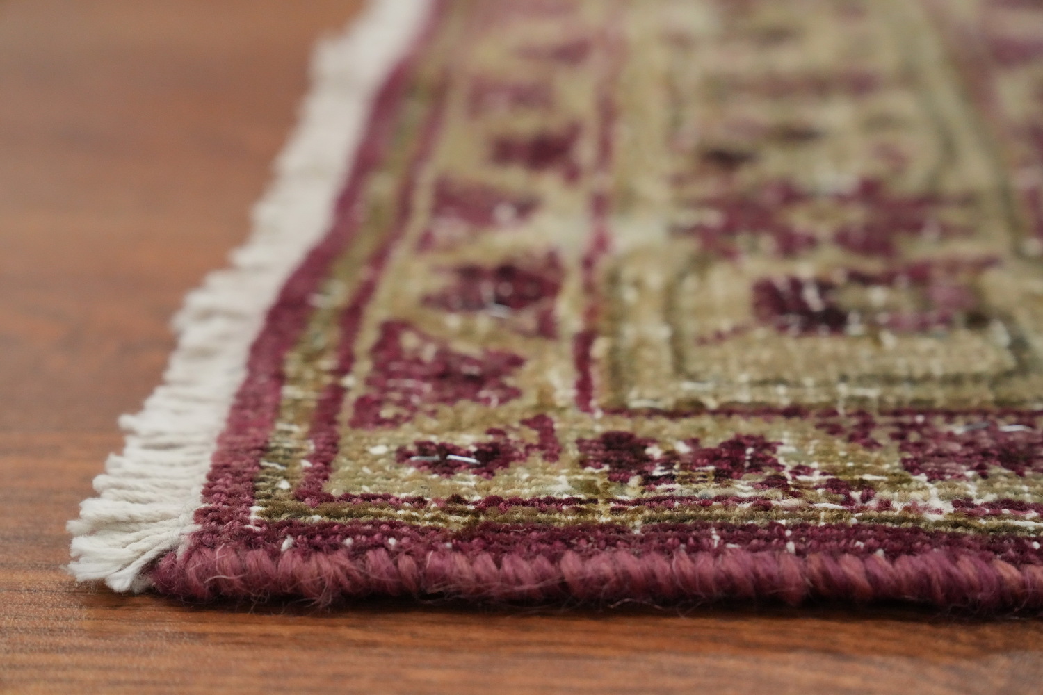 Antique Vegetable Dye Mashad Persian Area Rug 10x13