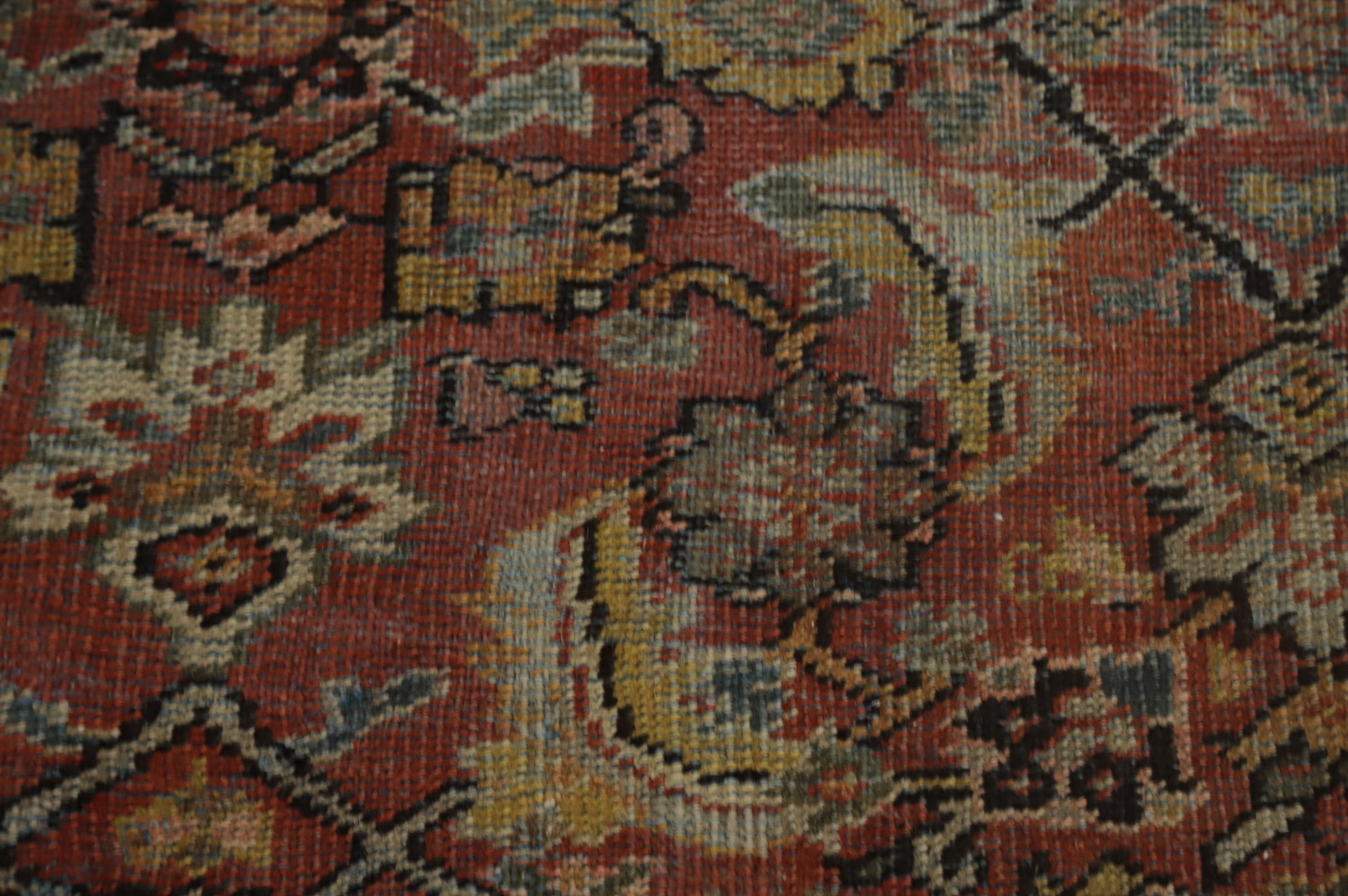 Pre-1900 Antique Vegetable Dye Sultanabad Persian Area Rug 10x11