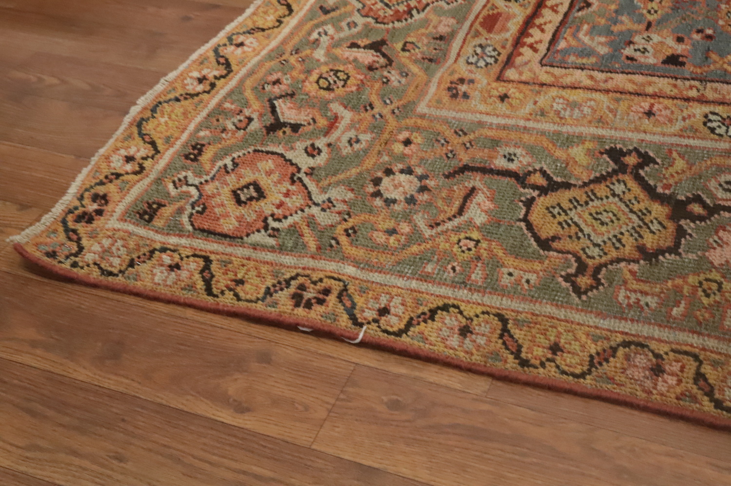 Pre-1900 Antique Vegetable Dye Sultanabad Persian Area Rug 10x11