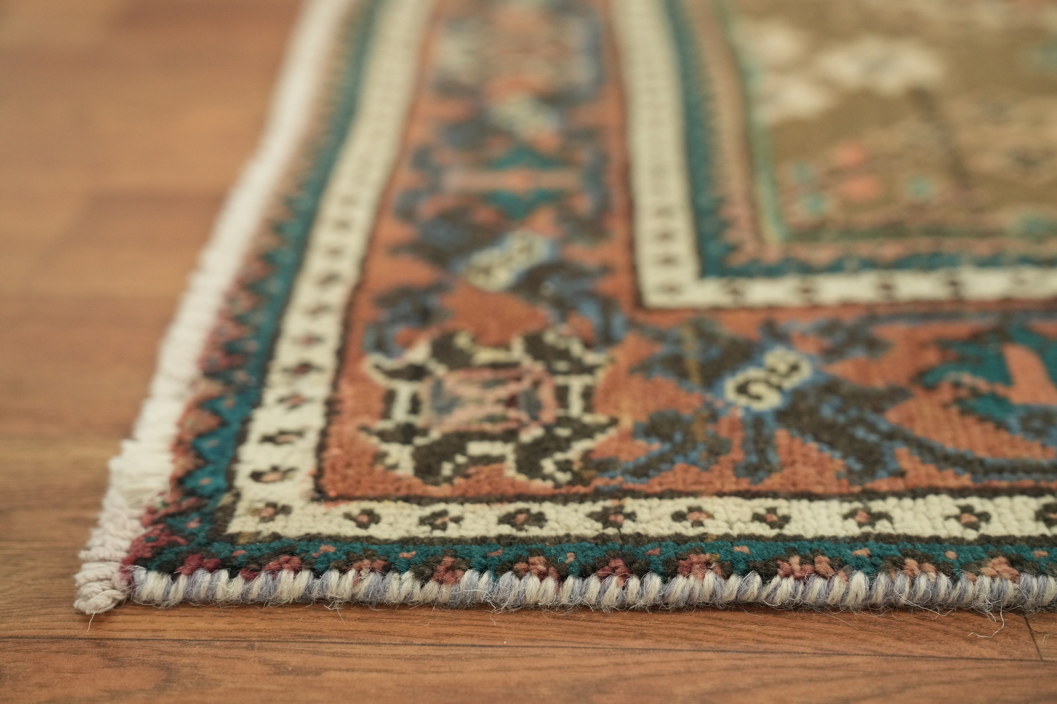 Vintage Geometric Joshaghan Persian Rug 4x7