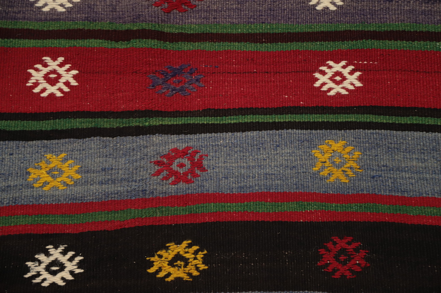 Vegetable Dye Kilim Turkish Area Rug 5x9