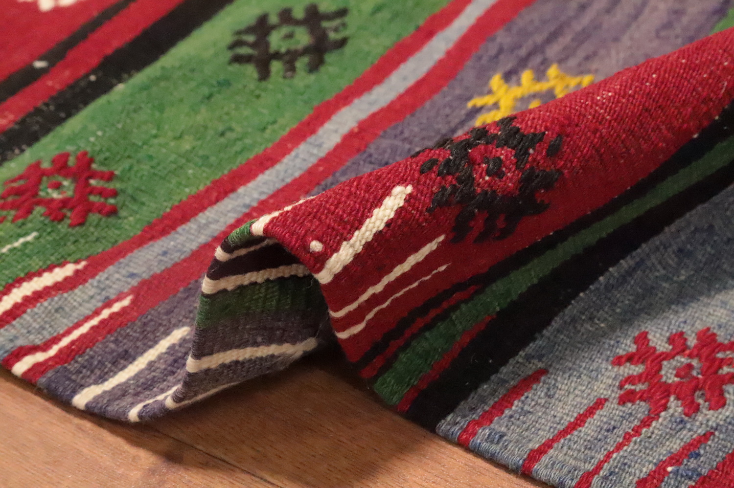Vegetable Dye Kilim Turkish Area Rug 5x9