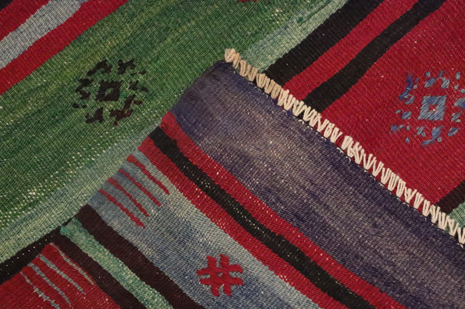 Vegetable Dye Kilim Turkish Area Rug 5x9