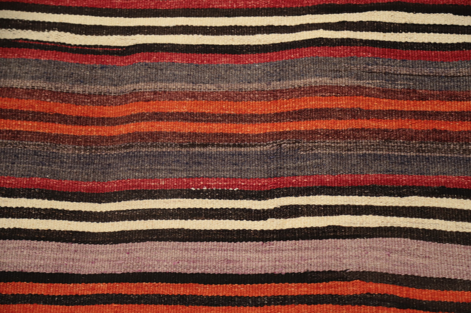 Warm Earth Tone Stripes Woven Kilim Area Rug 5x10 Perfect for Any Room